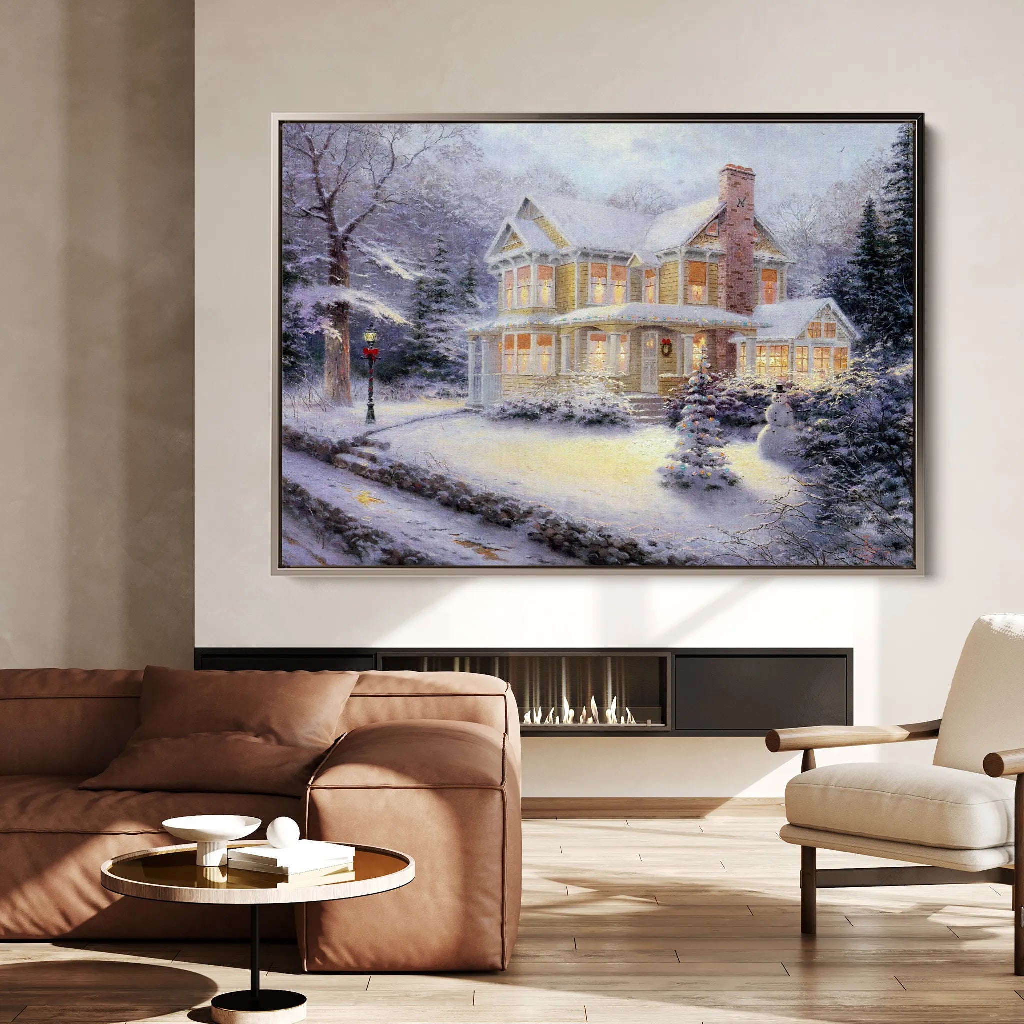 Landscape 073 Canvas Art 18" x 24" / 45 x 60 cm / Black