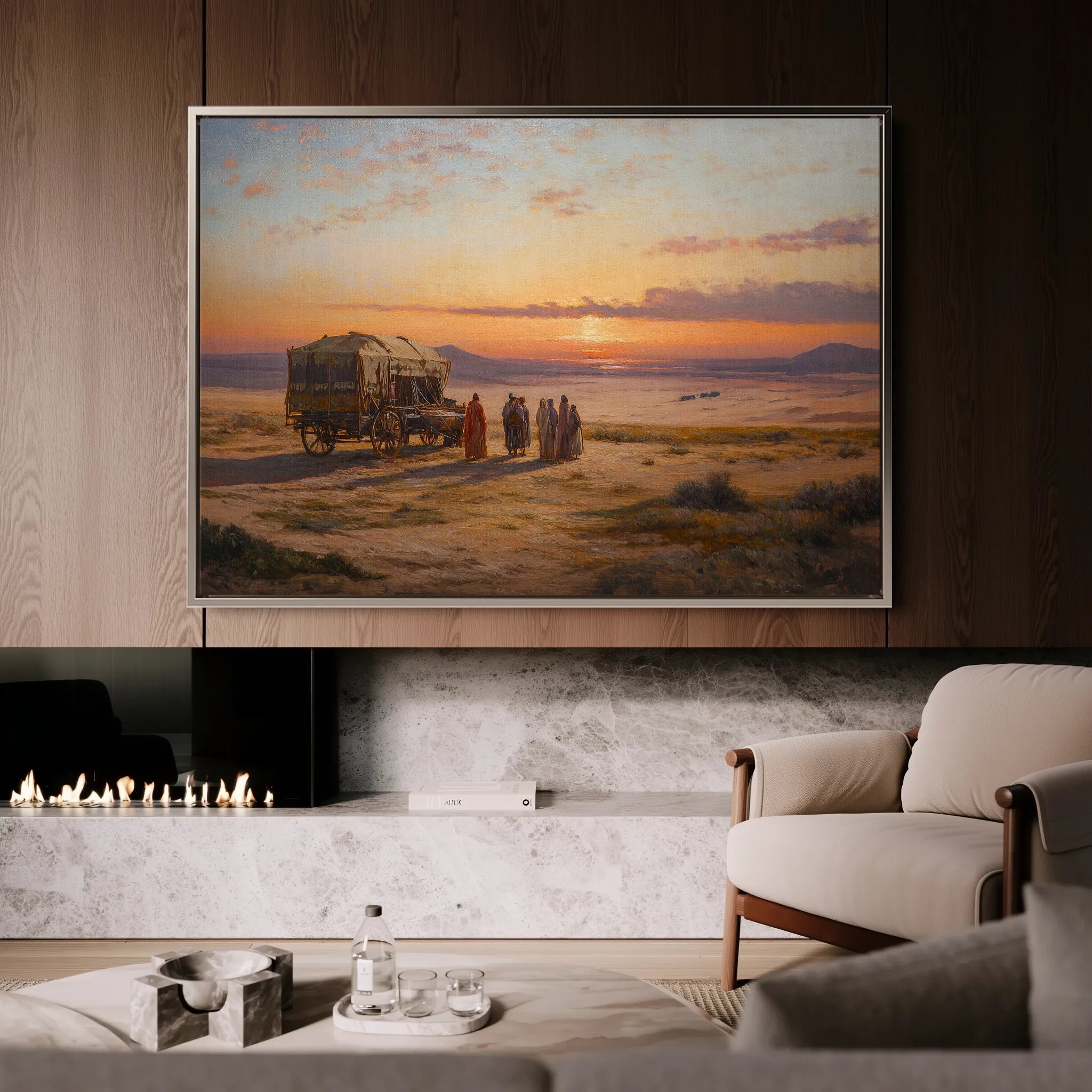 Orientalist 073 Canvas Art 18" x 24" / 45 x 60 cm / Black