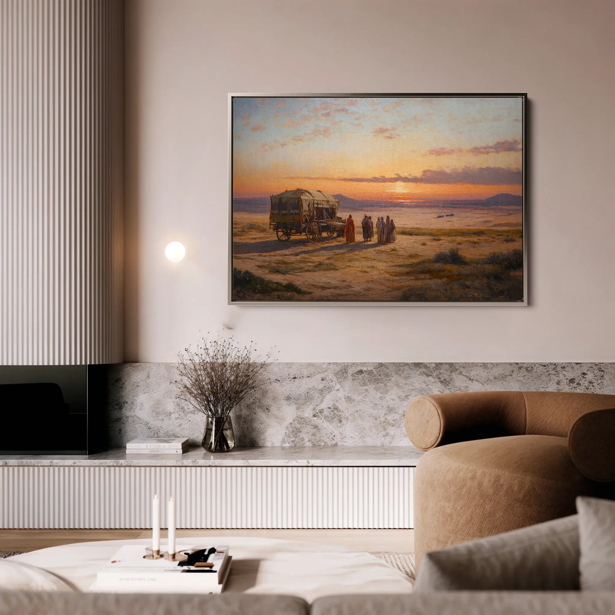 Orientalist 073 Canvas Art 18" x 24" / 45 x 60 cm / Black