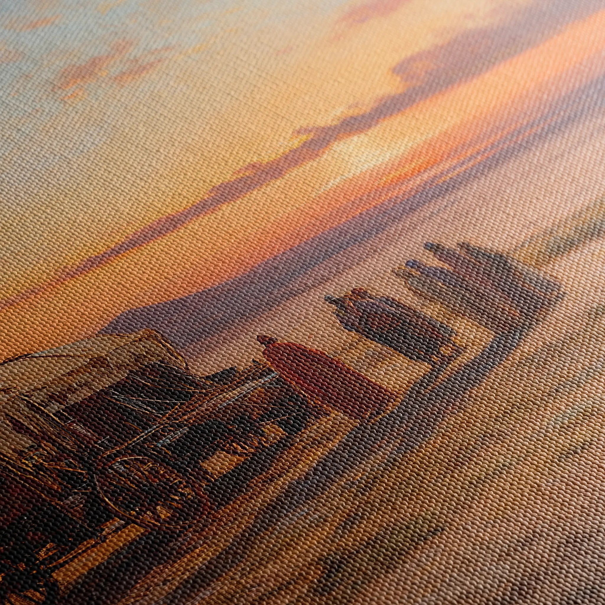 Orientalist 073 Canvas Art 18" x 24" / 45 x 60 cm / Black