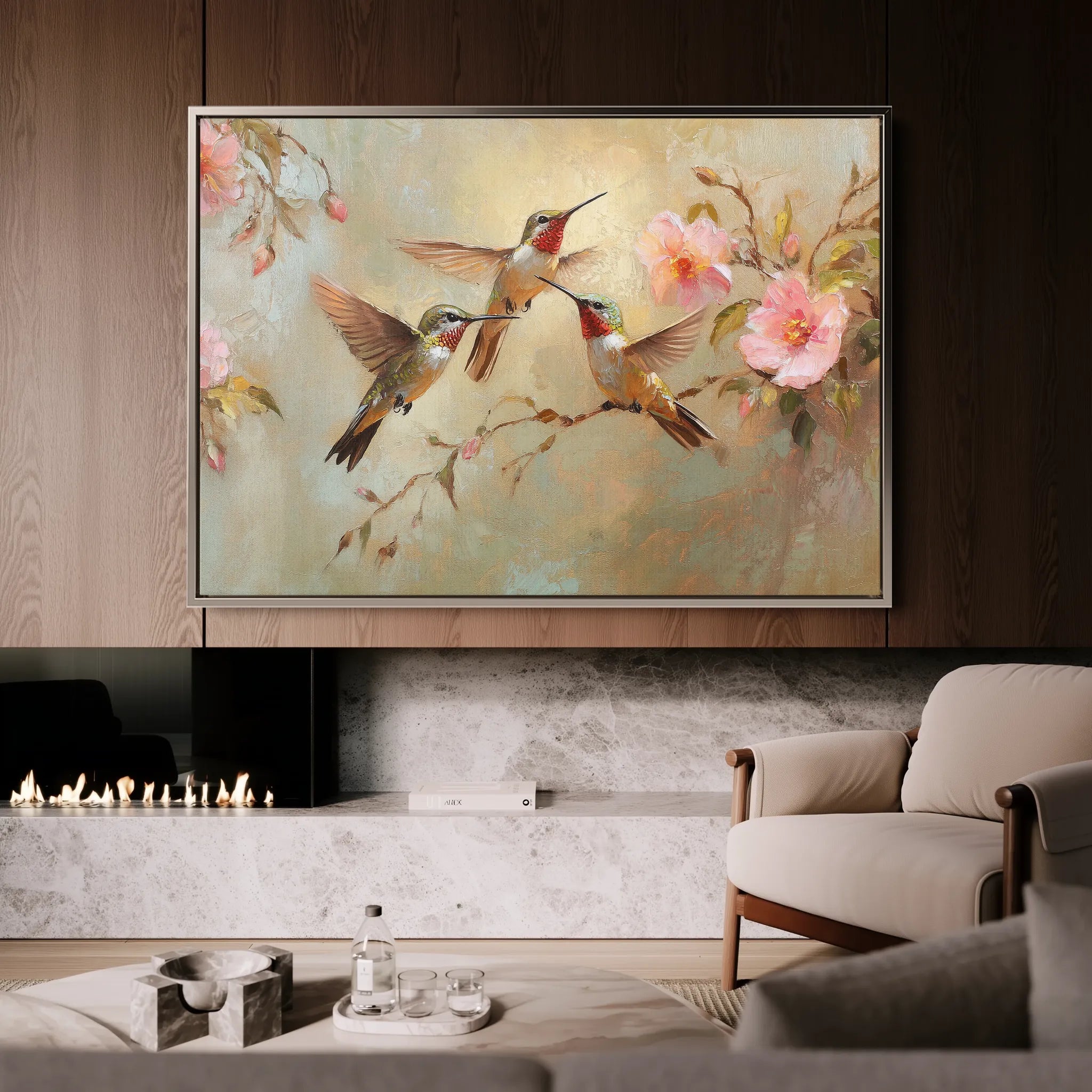 Animals 074 Canvas Art 18" x 24" / 45 x 60 cm / Black