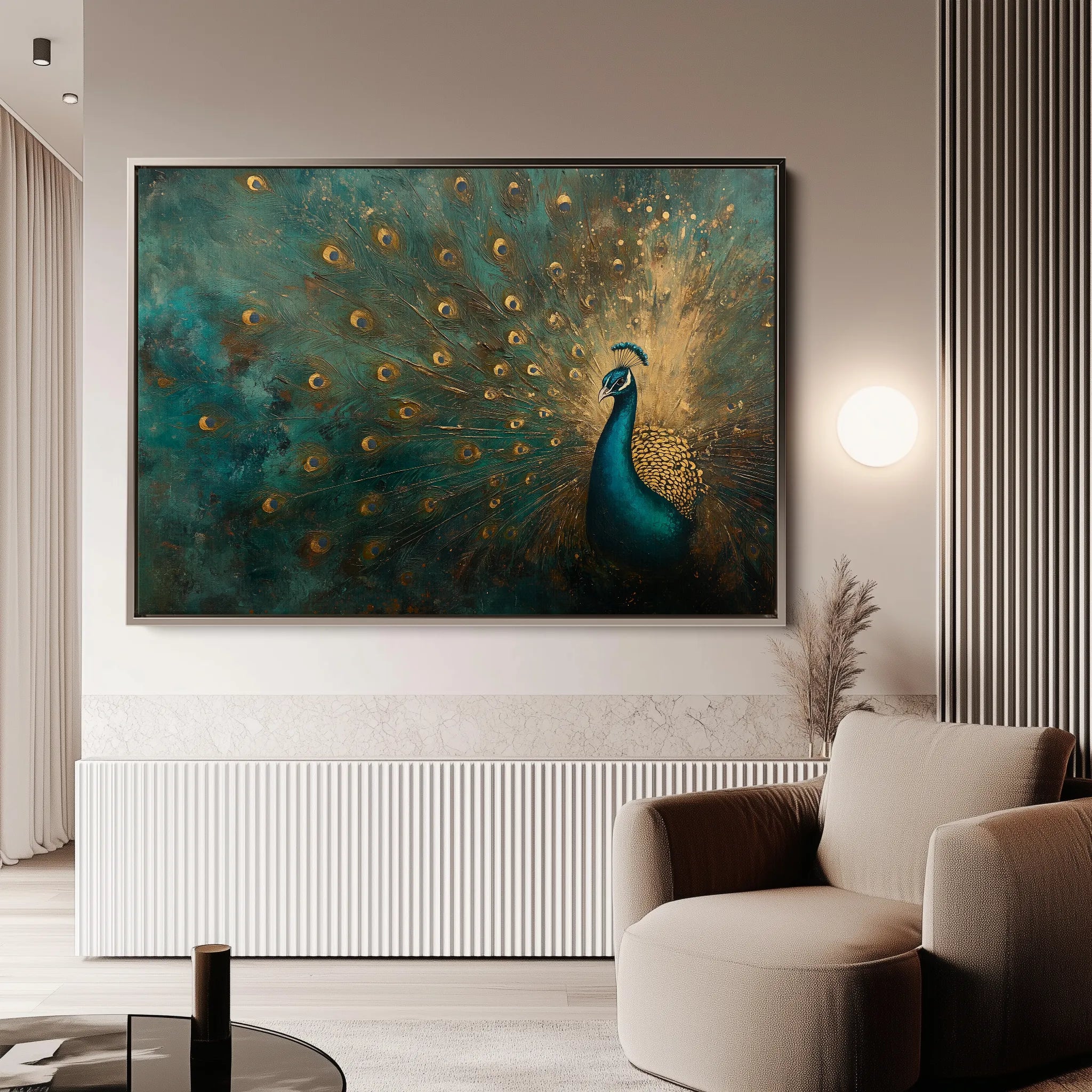 Animals 075 Canvas Art 18" x 24" / 45 x 60 cm / Black