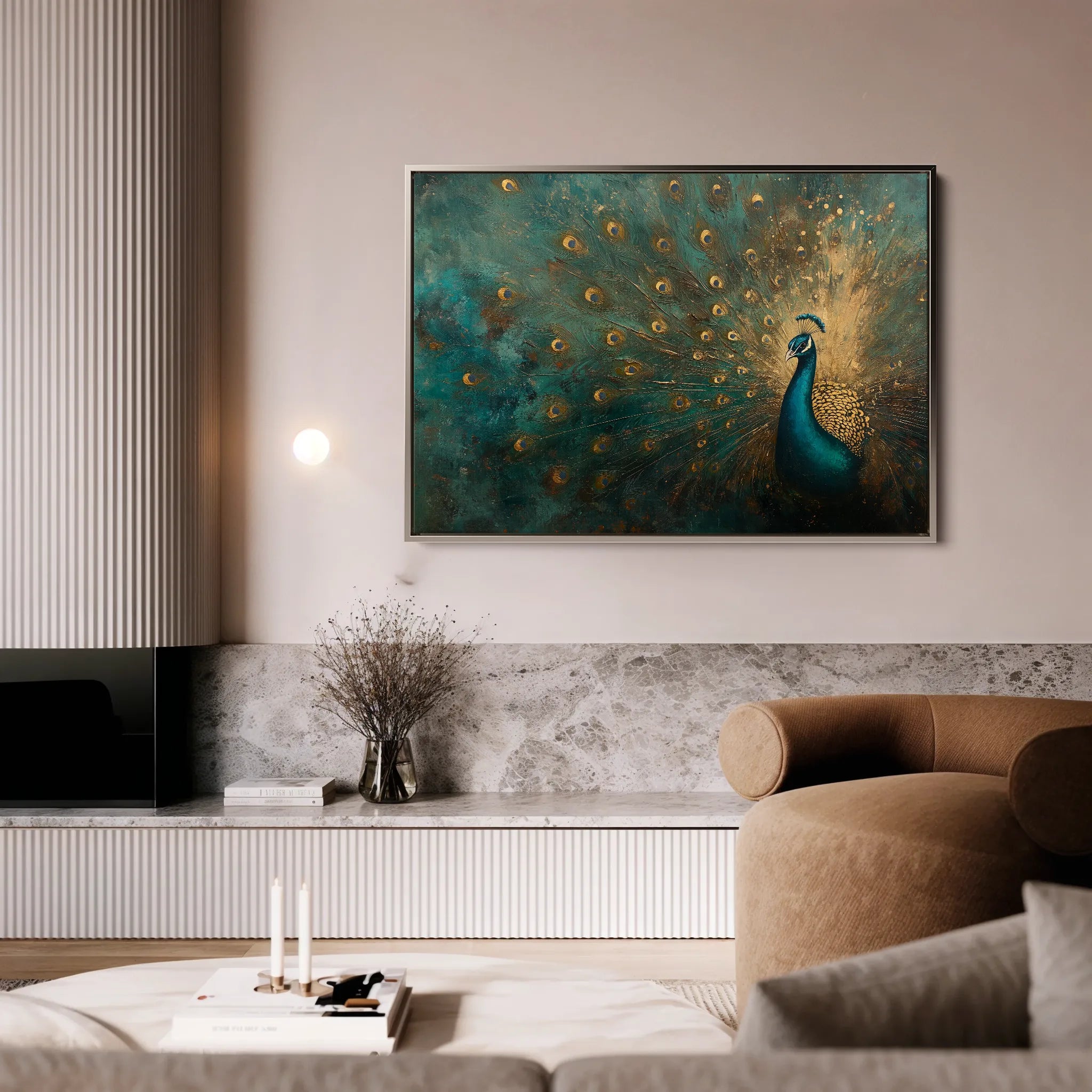 Animals 075 Canvas Art 18" x 24" / 45 x 60 cm / Black