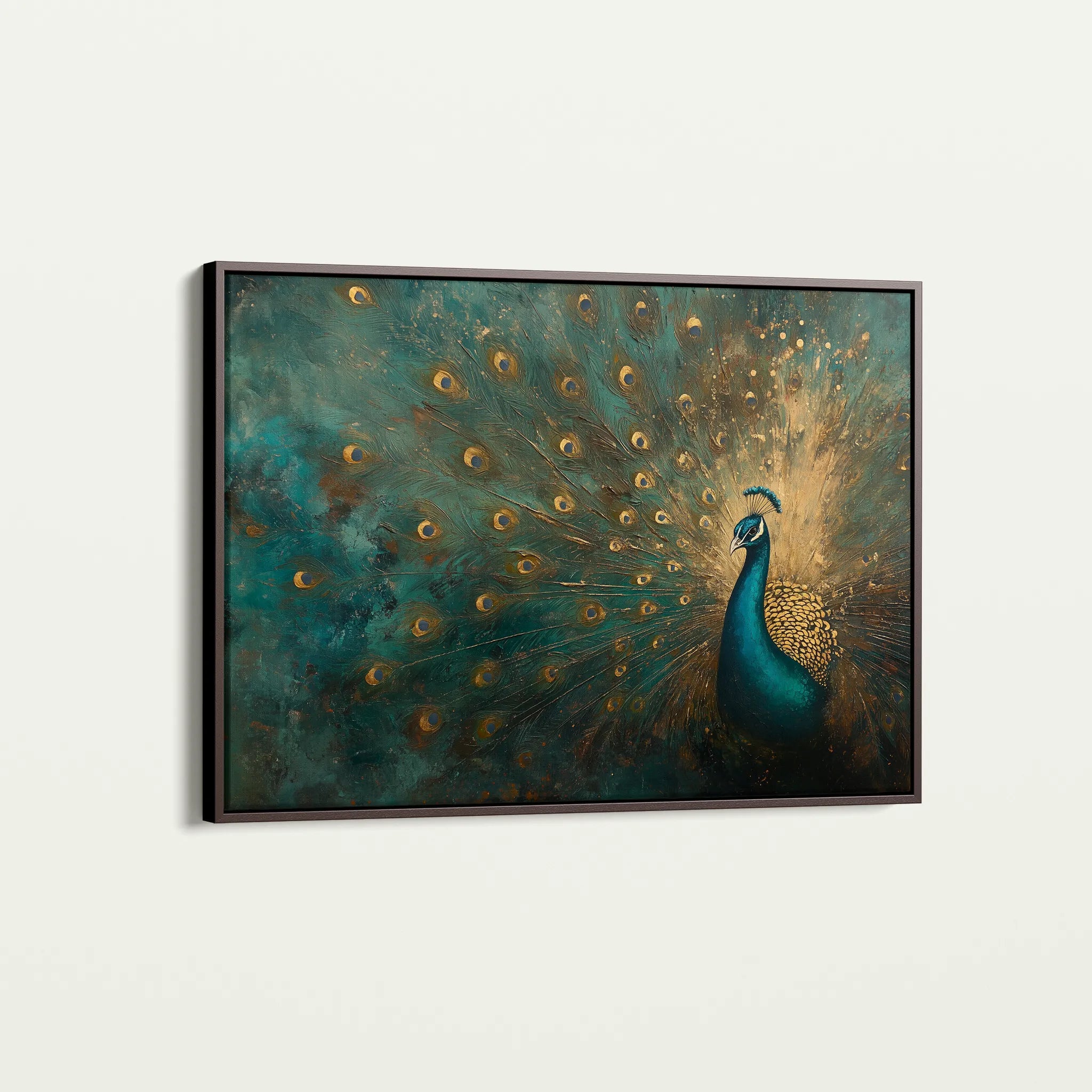 Animals 075 Canvas Art 18" x 24" / 45 x 60 cm / Black