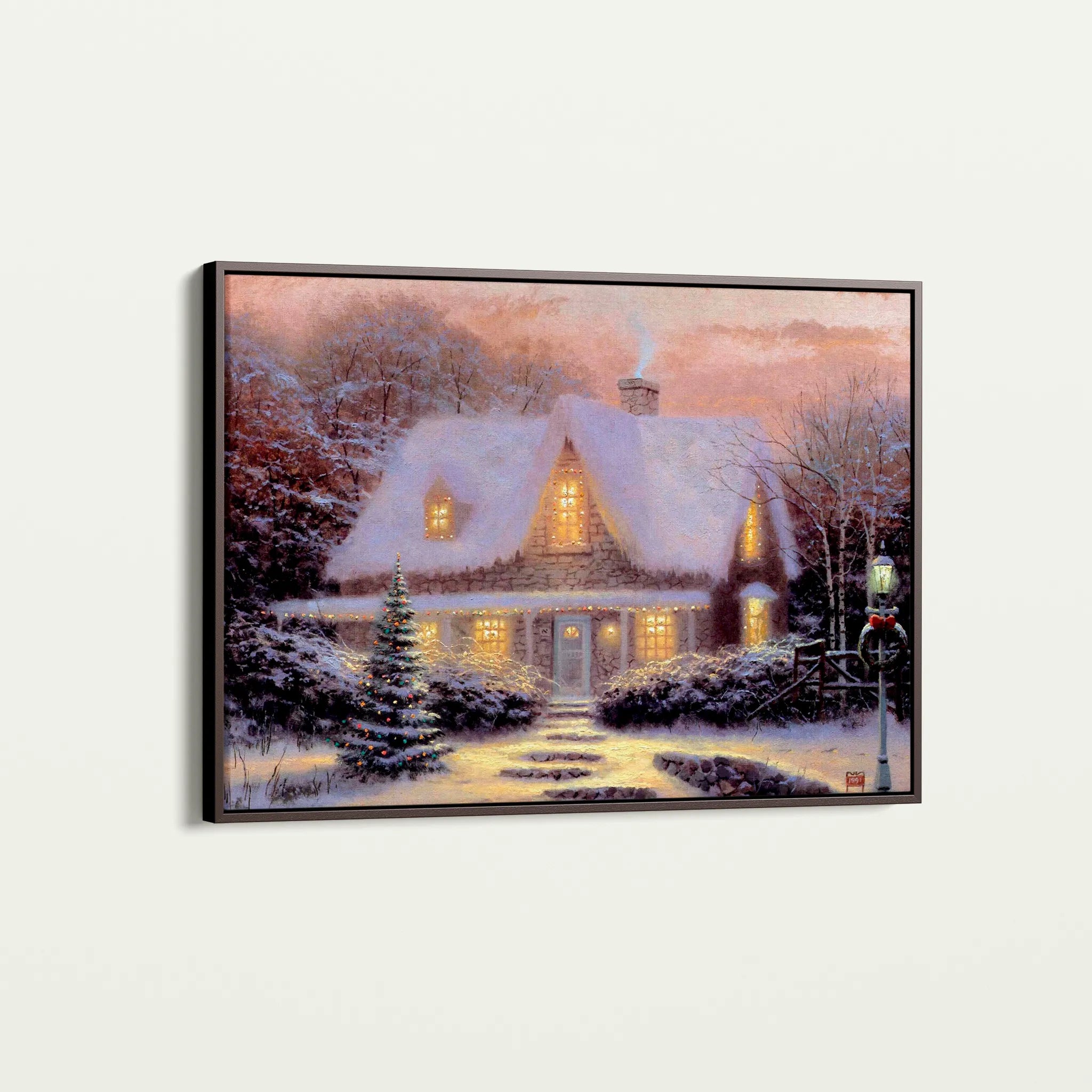 Landscape 075 Canvas Art 18" x 24" / 45 x 60 cm / Black