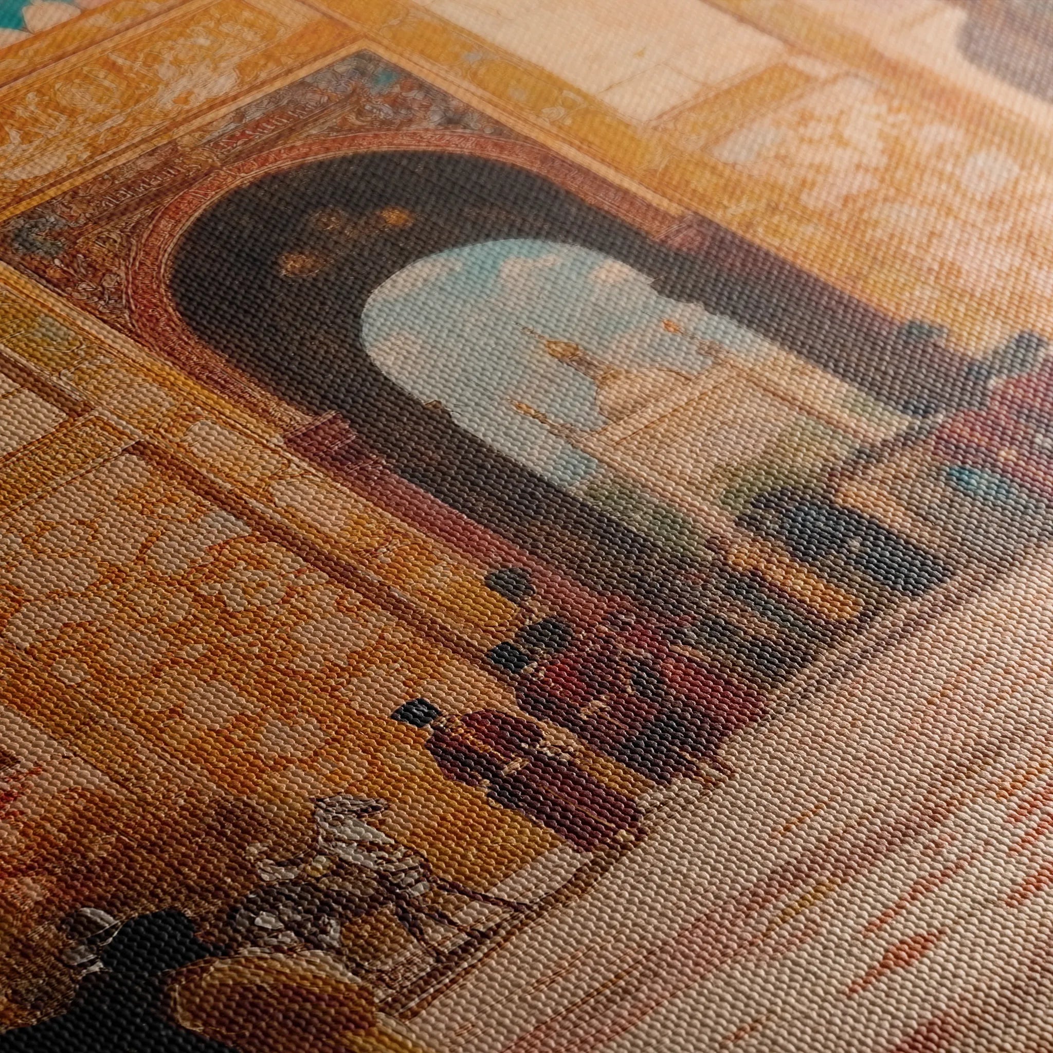 Orientalist 075 Canvas Art 18" x 24" / 45 x 60 cm / Black