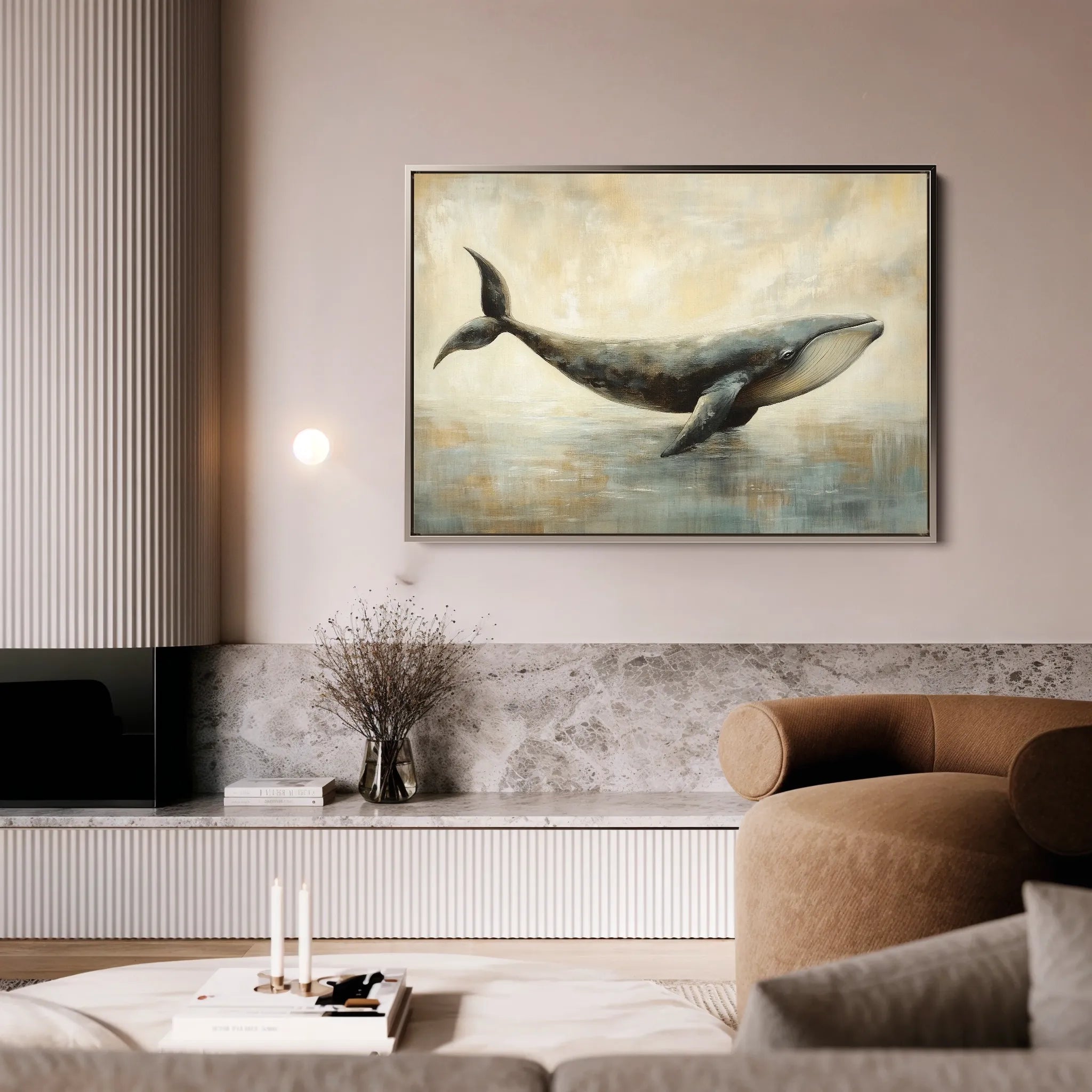 Animals 076 Canvas Art 18" x 24" / 45 x 60 cm / Black