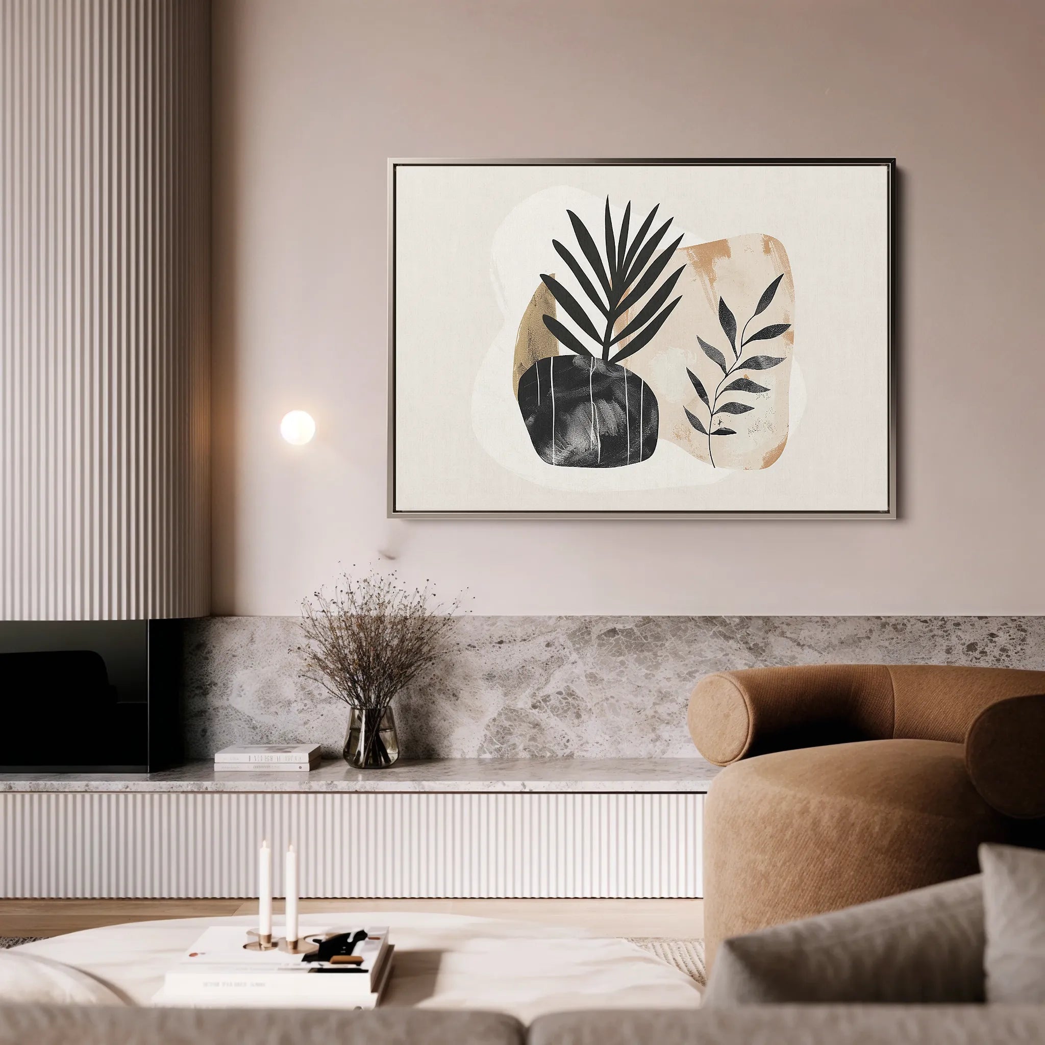 Boho 076 Canvas Art 18" x 24" / 45 x 60 cm / Black