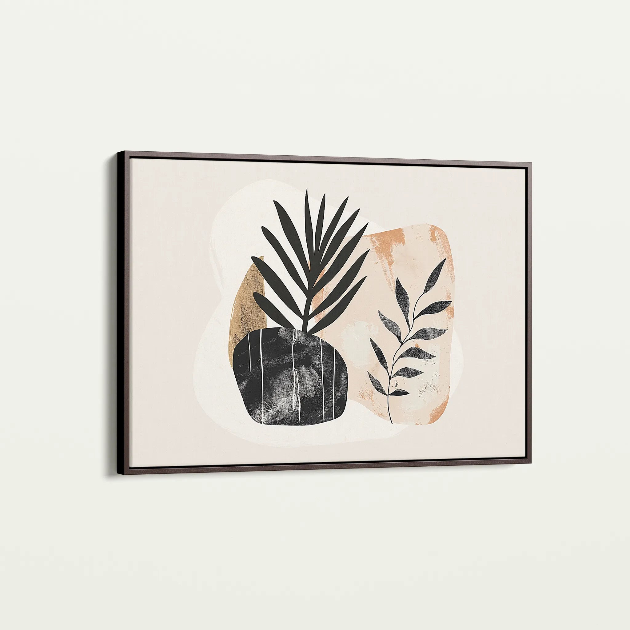 Boho 076 Canvas Art 18" x 24" / 45 x 60 cm / Black