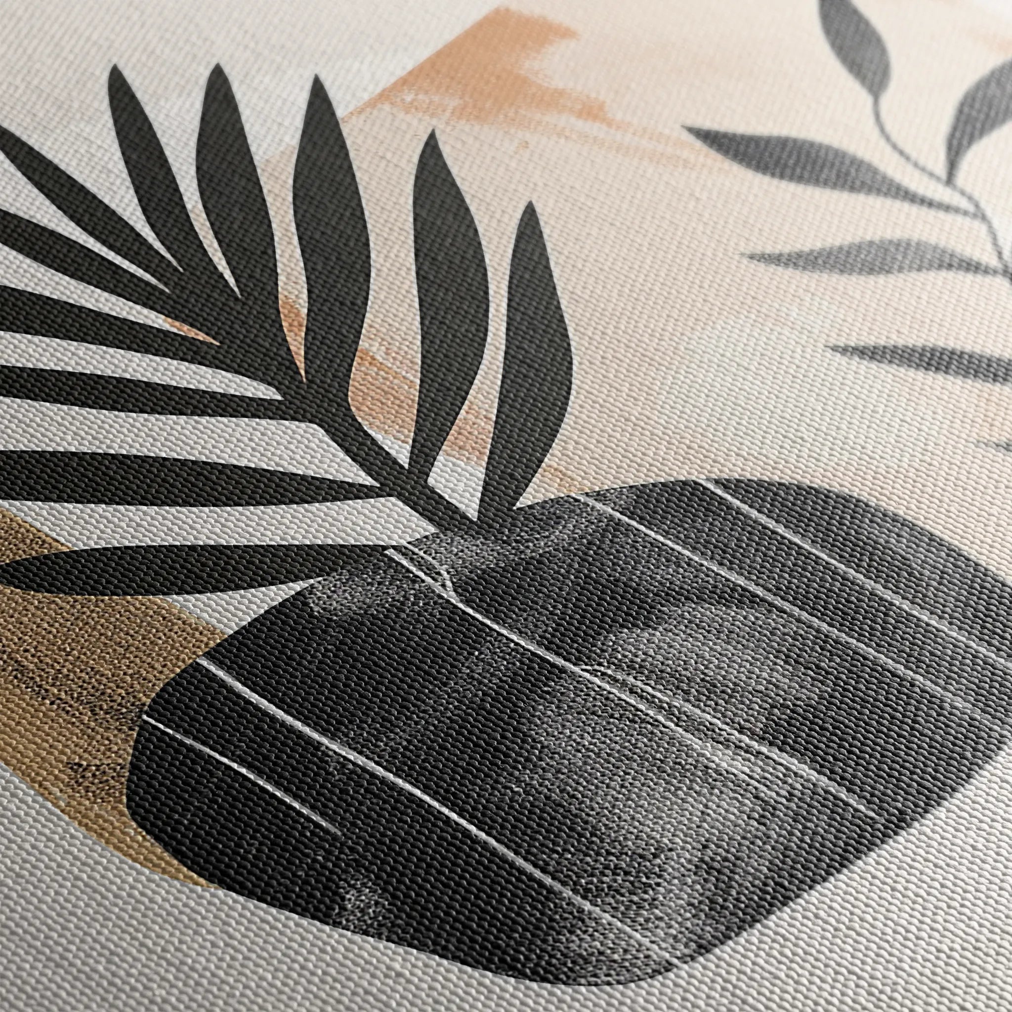 Boho 076 Canvas Art 18" x 24" / 45 x 60 cm / Black