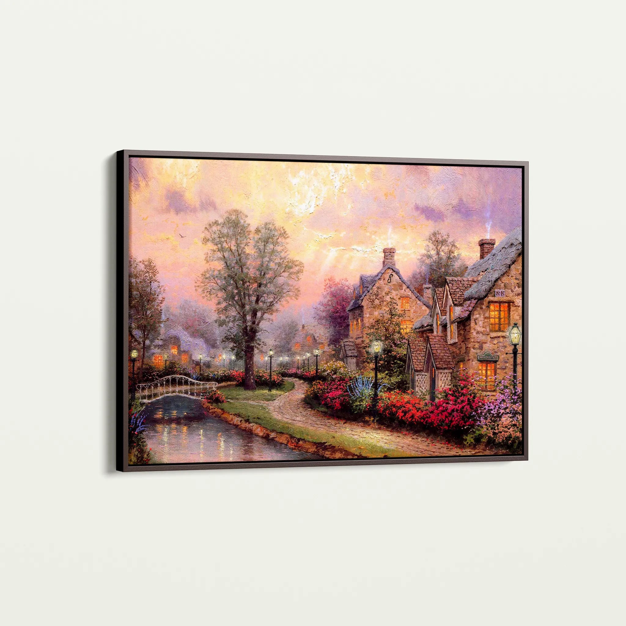 Landscape 076 Canvas Art 18" x 24" / 45 x 60 cm / Black