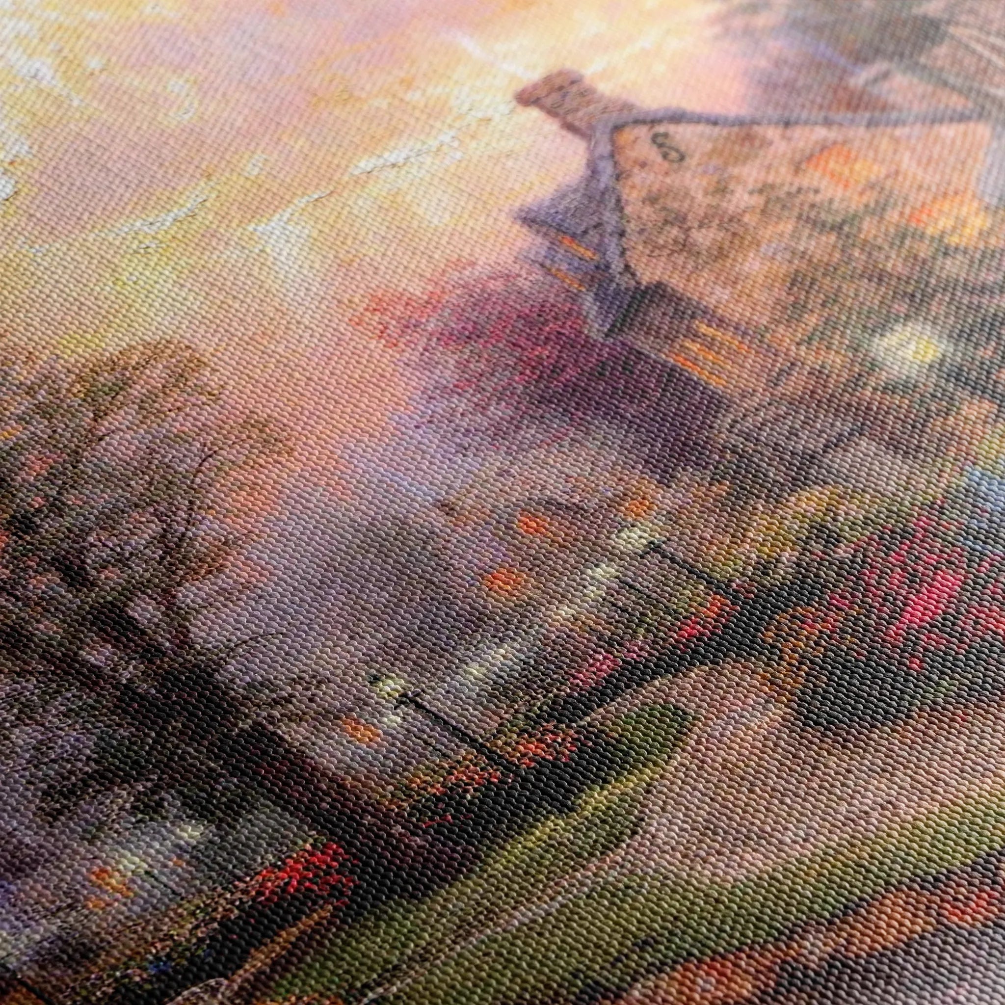 Landscape 076 Canvas Art 18" x 24" / 45 x 60 cm / Black