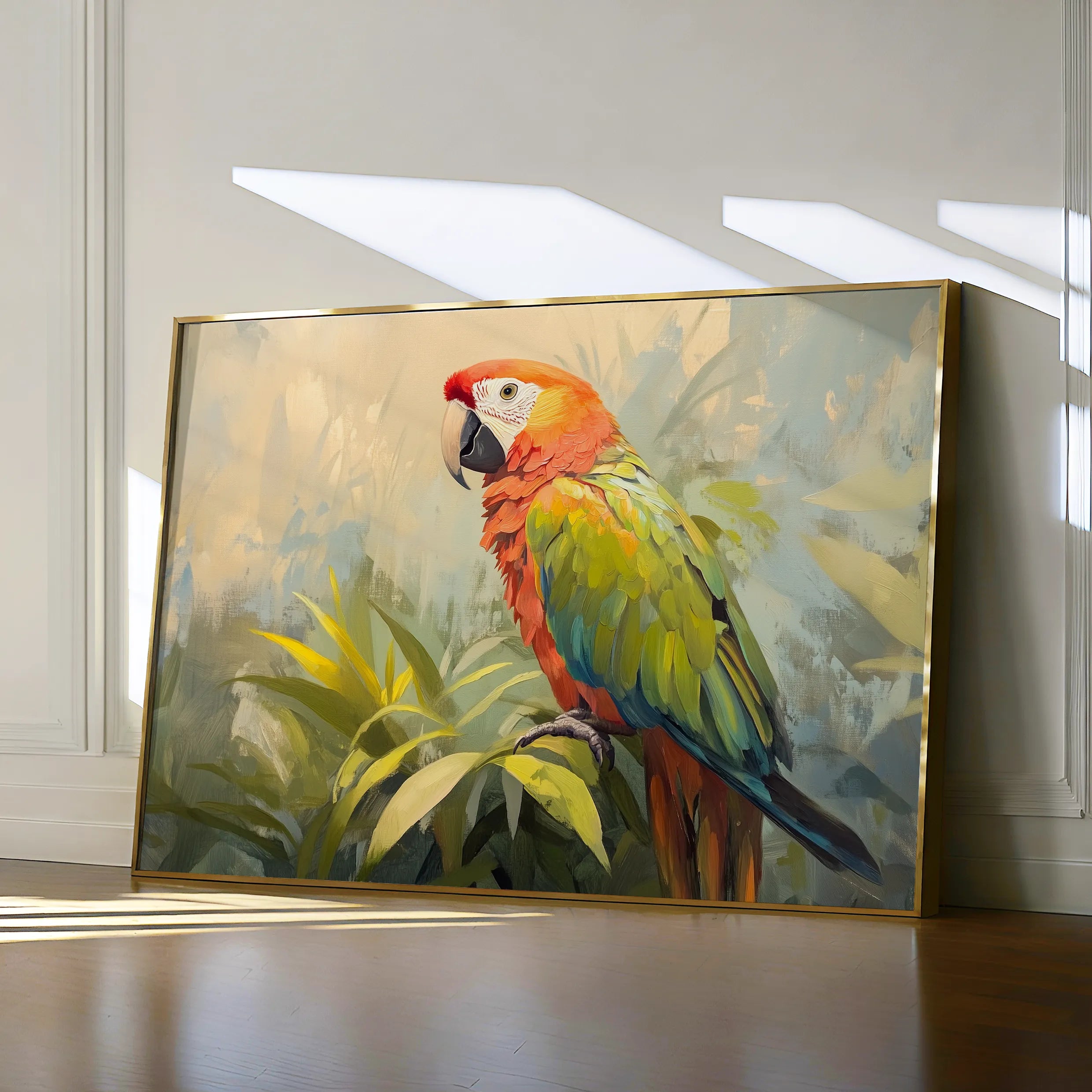 Animals 077 Canvas Art 18" x 24" / 45 x 60 cm / Black