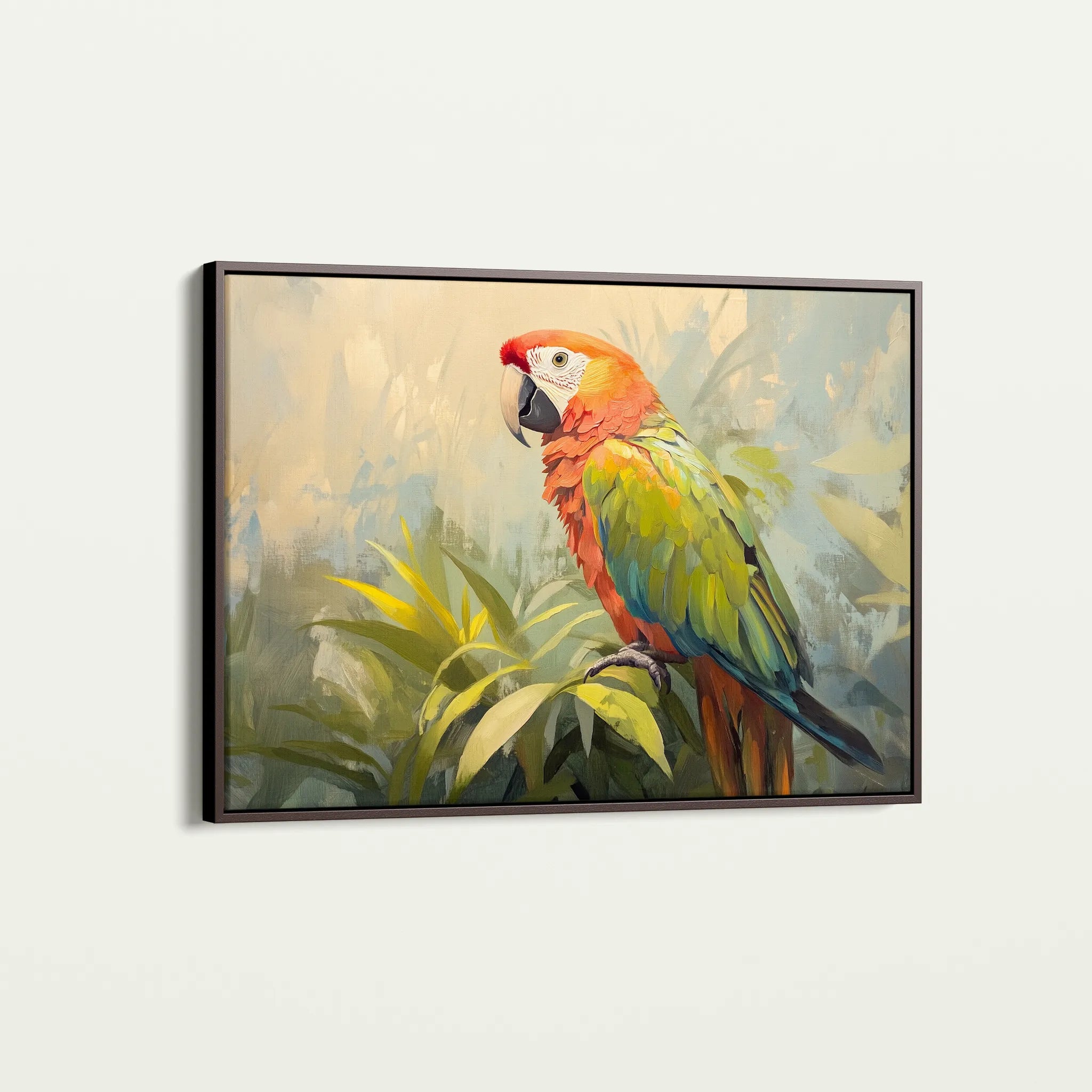 Animals 077 Canvas Art 18" x 24" / 45 x 60 cm / Black