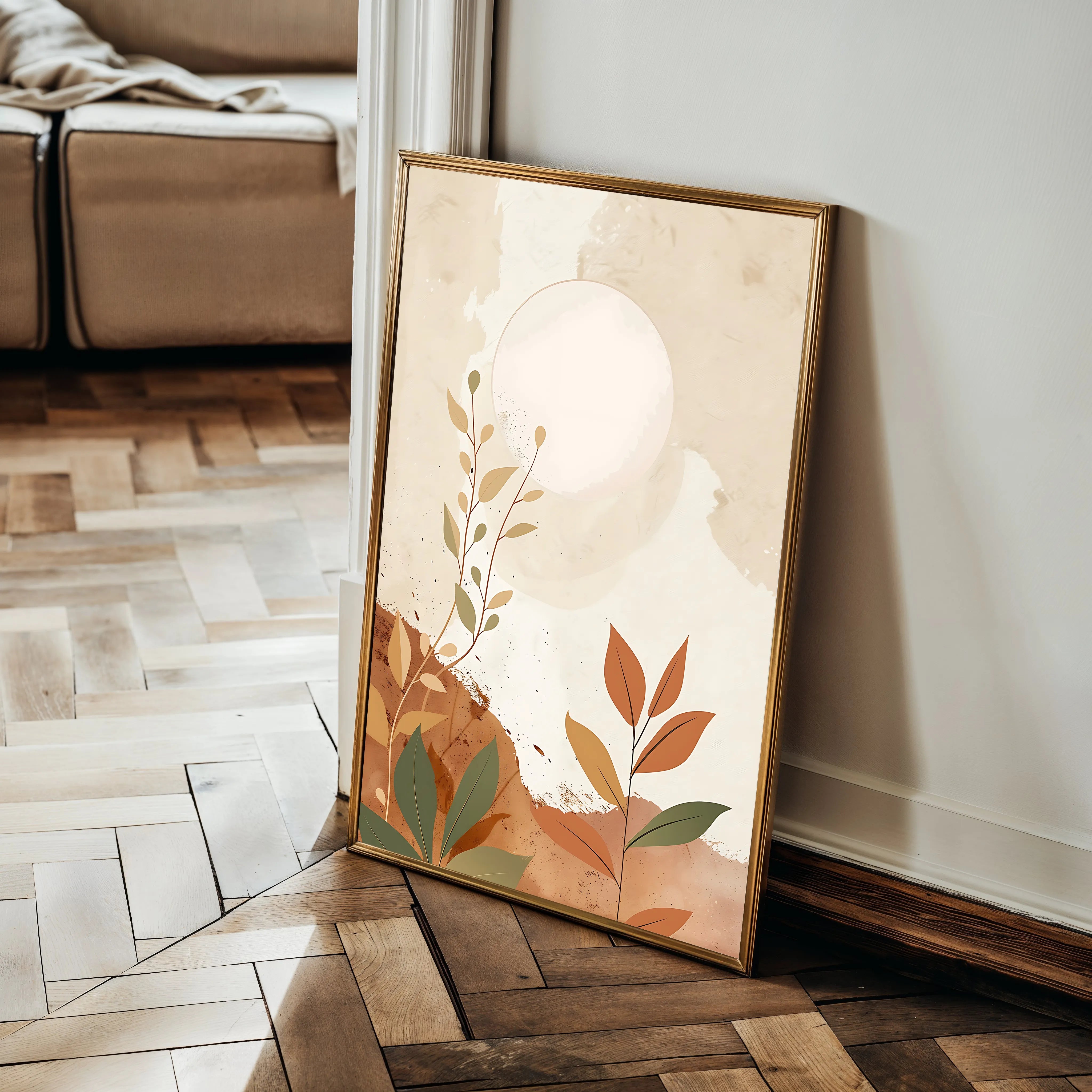 Boho 077 Canvas Art 18" x 24" / 45 x 60 cm / Black