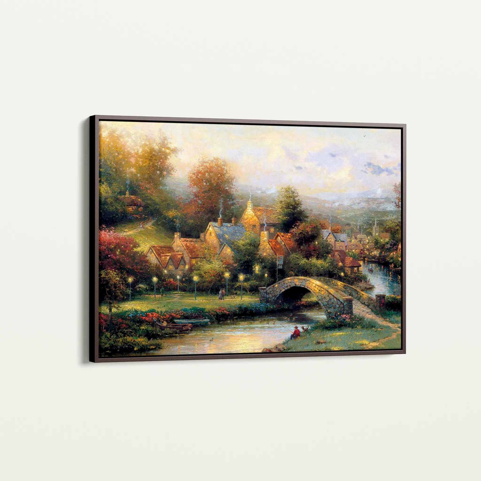Landscape 077 Canvas Art 18" x 24" / 45 x 60 cm / Black