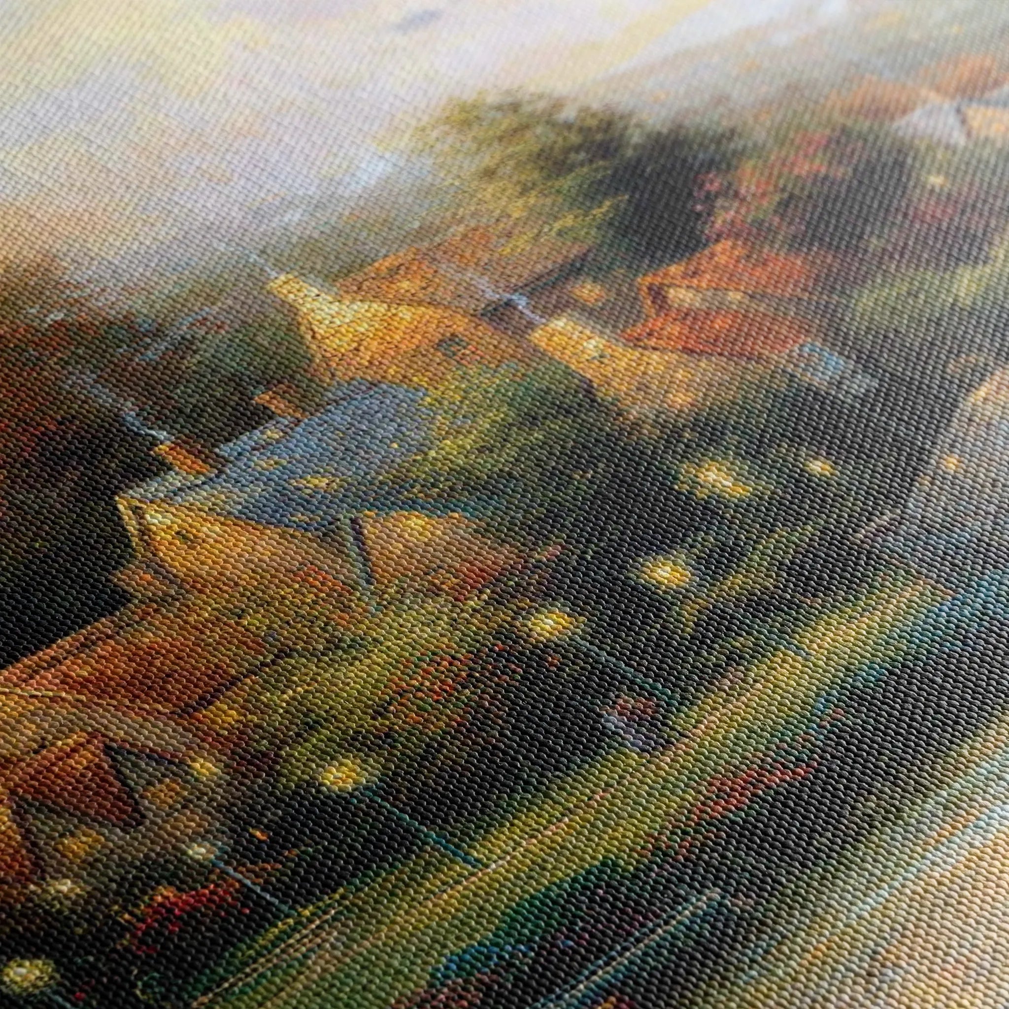 Landscape 077 Canvas Art 18" x 24" / 45 x 60 cm / Black