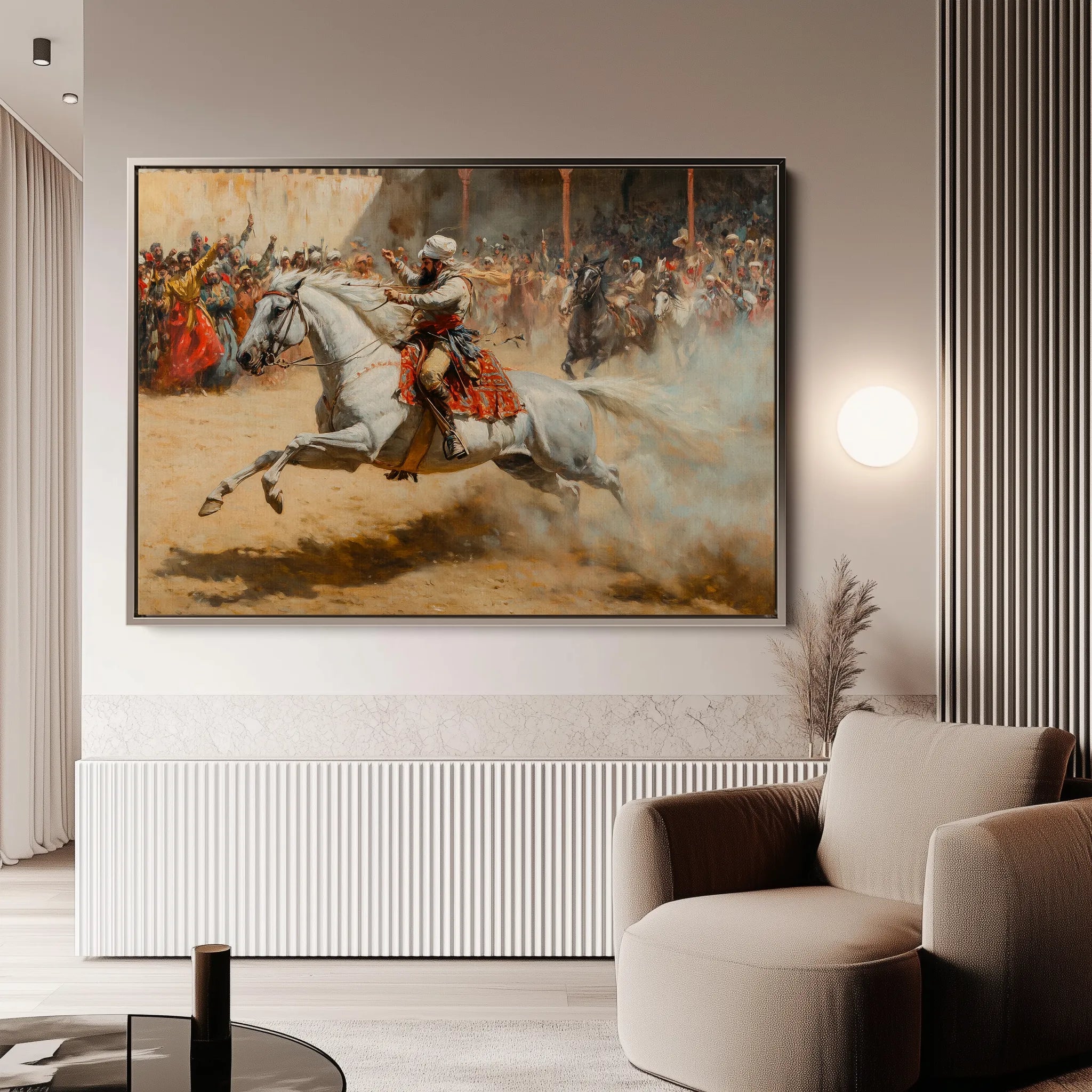 Orientalist 077 Canvas Art 18" x 24" / 45 x 60 cm / Black