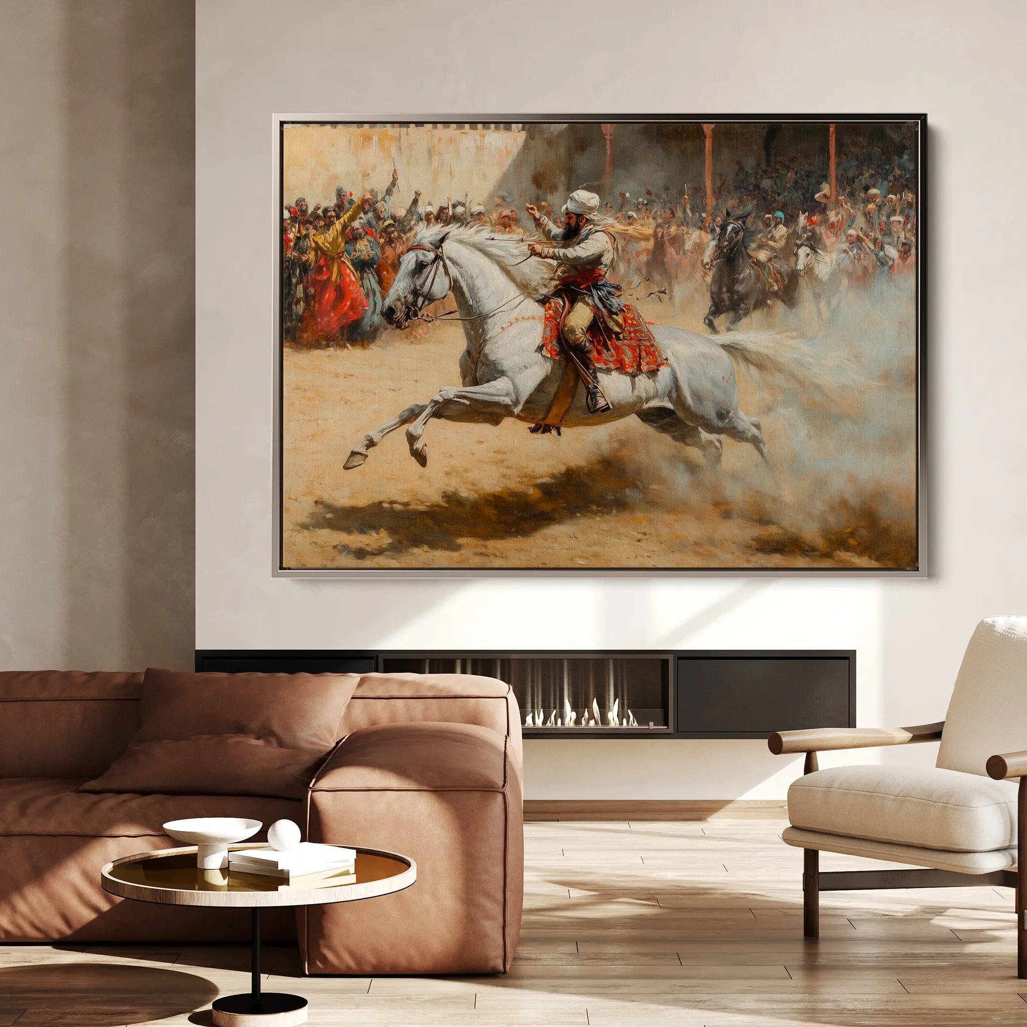 Orientalist 077 Canvas Art 18" x 24" / 45 x 60 cm / Black