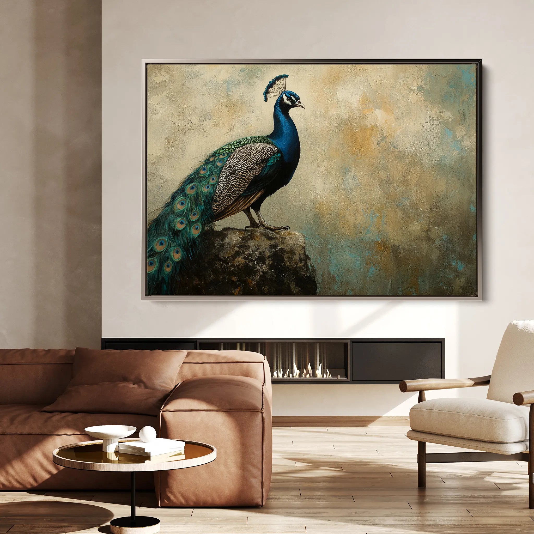 Animals 078 Canvas Art 18" x 24" / 45 x 60 cm / Black