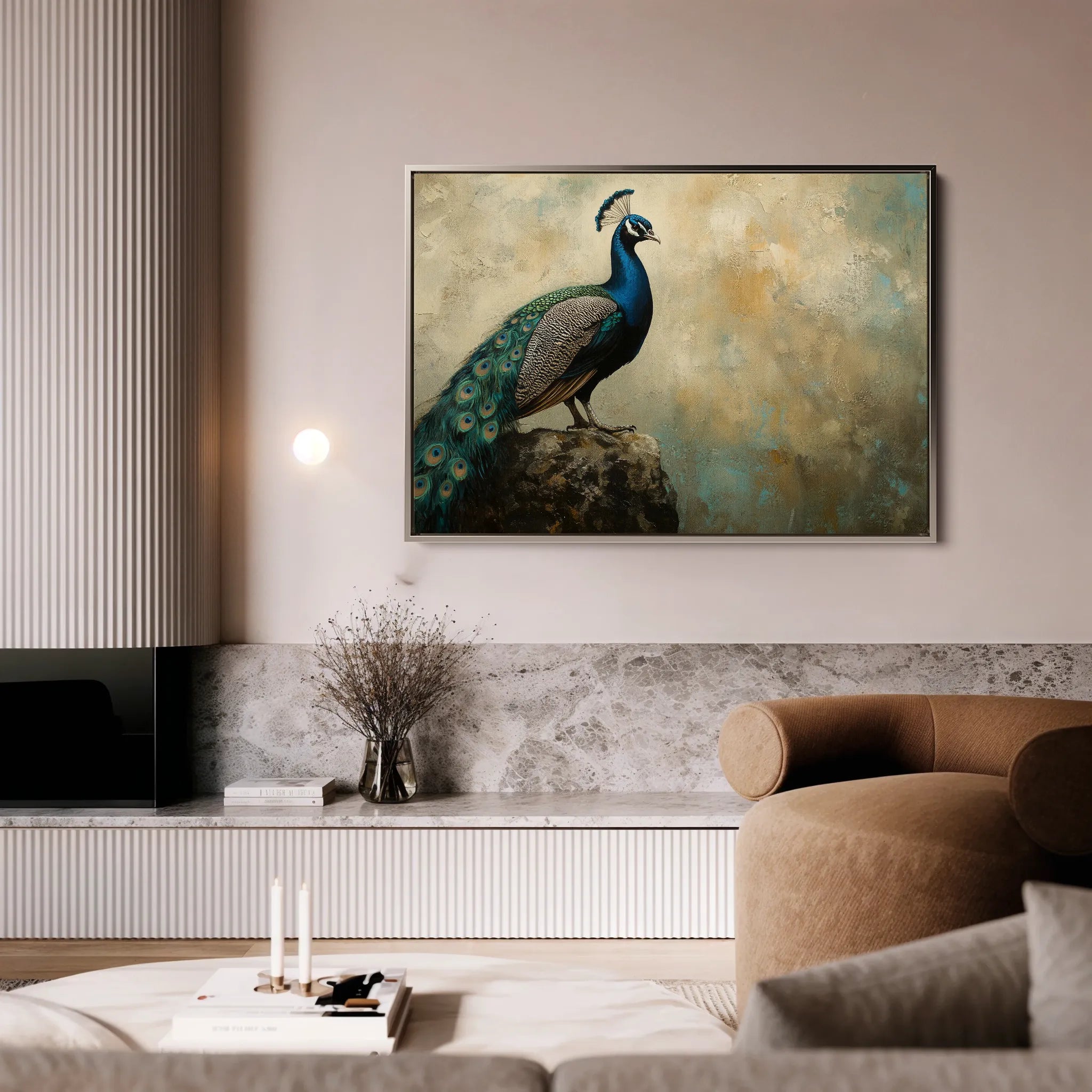 Animals 078 Canvas Art 18" x 24" / 45 x 60 cm / Black