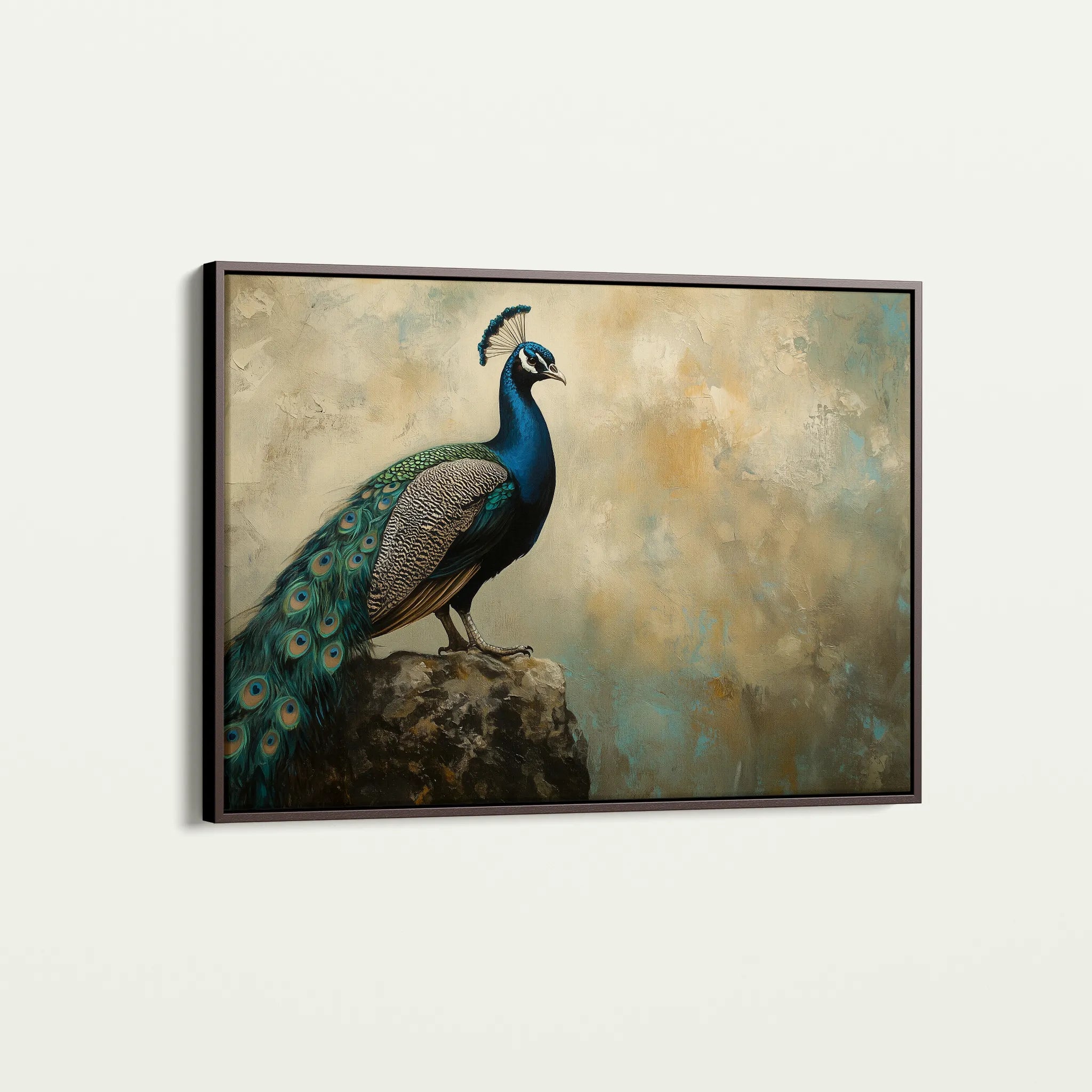 Animals 078 Canvas Art 18" x 24" / 45 x 60 cm / Black