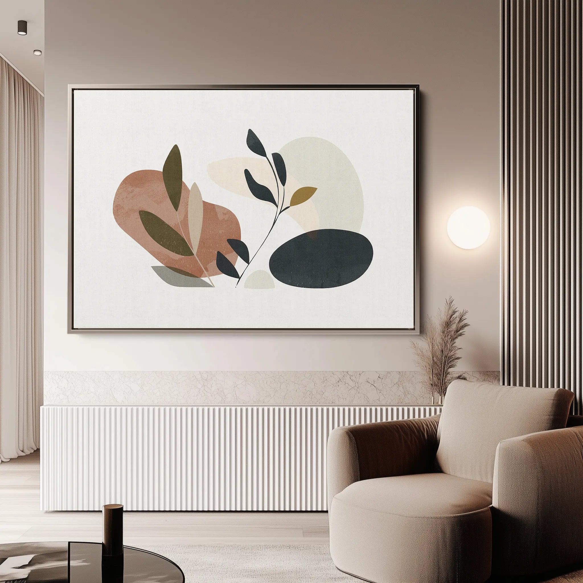 Boho 078 Canvas Art 18" x 24" / 45 x 60 cm / Black