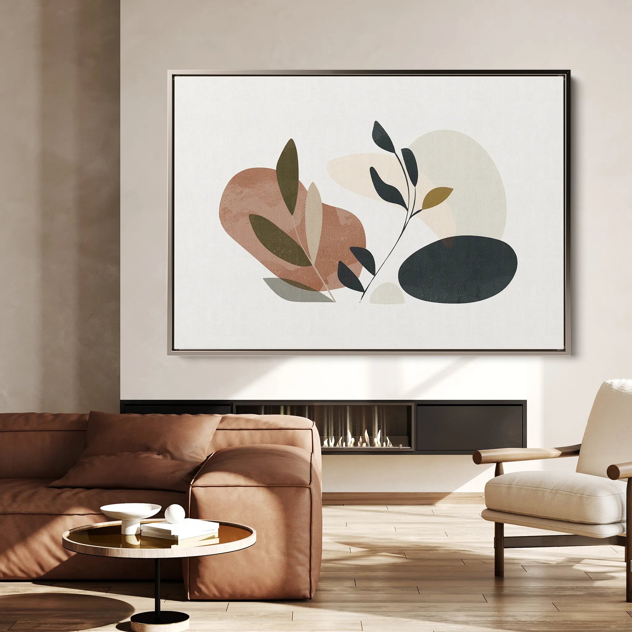 Boho 078 Canvas Art 18" x 24" / 45 x 60 cm / Black