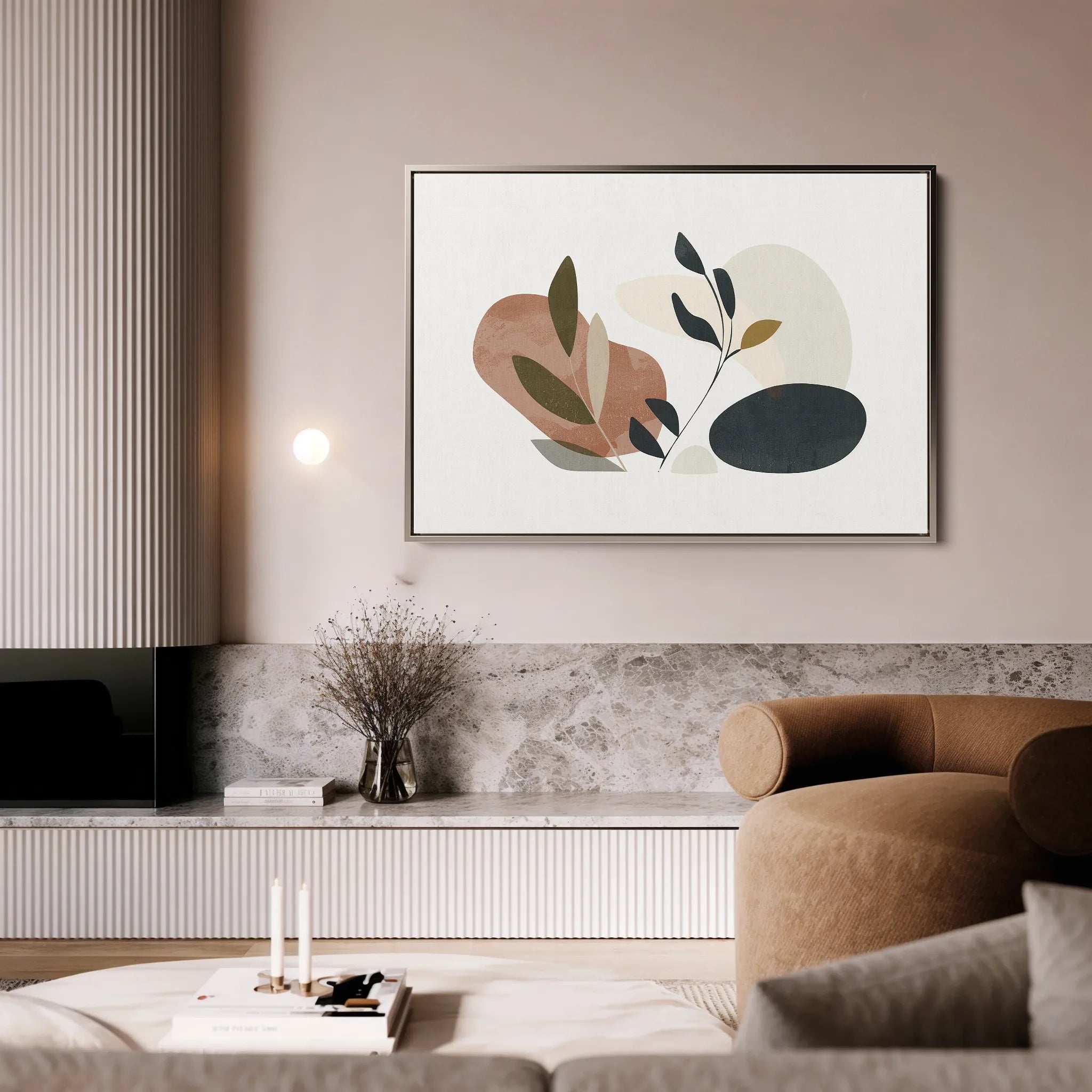 Boho 078 Canvas Art 18" x 24" / 45 x 60 cm / Black