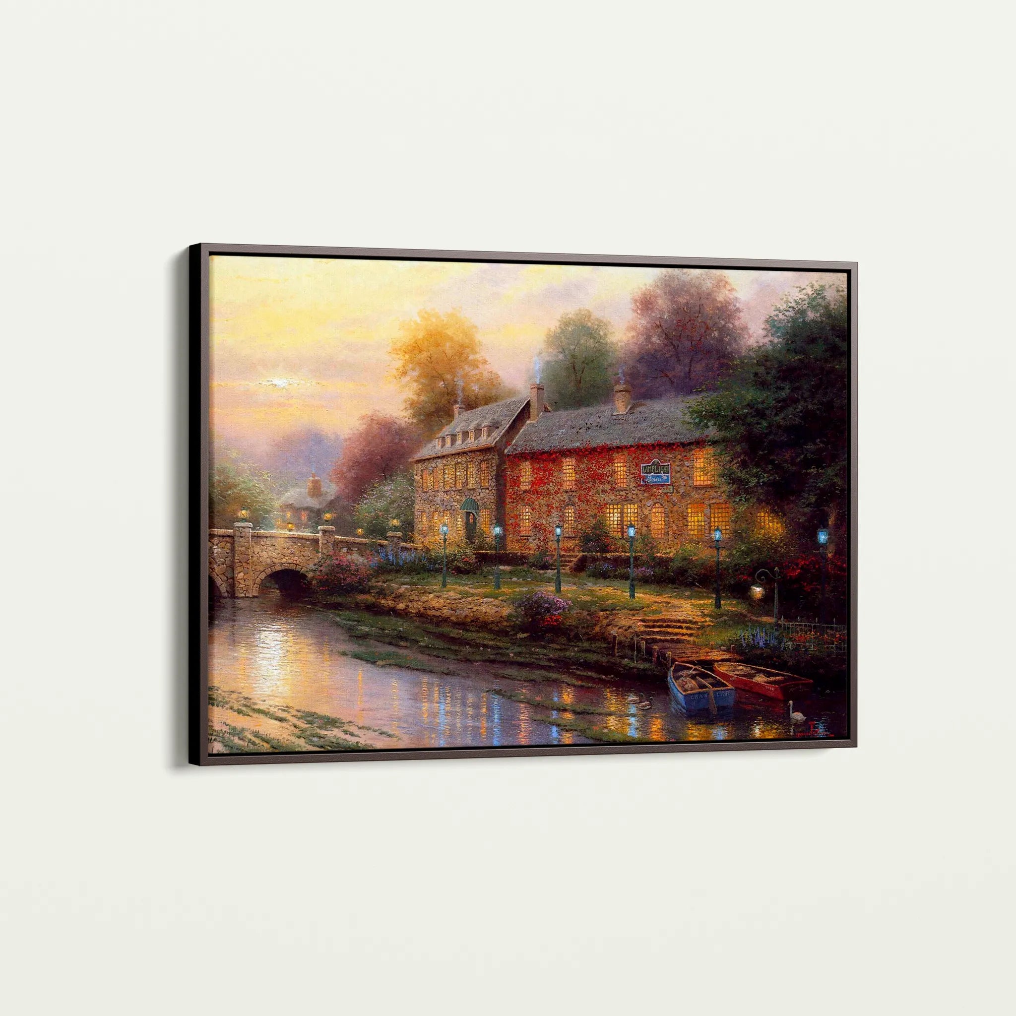 Landscape 078 Canvas Art 18" x 24" / 45 x 60 cm / Black