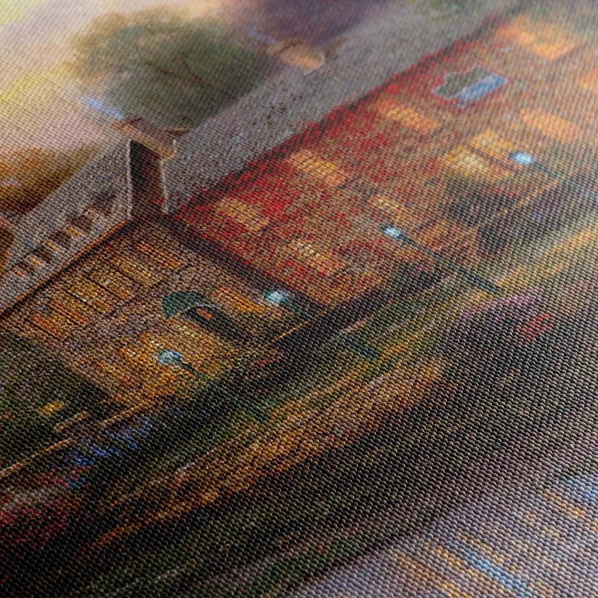 Landscape 078 Canvas Art 18" x 24" / 45 x 60 cm / Black