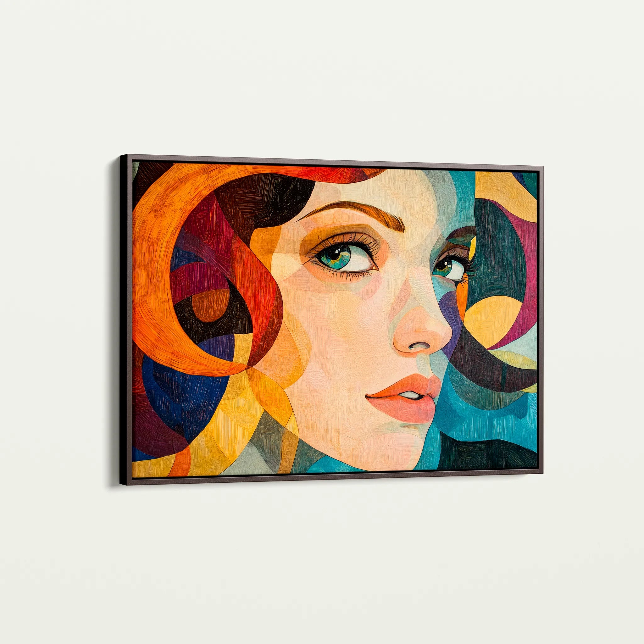 Portrait 078 Canvas Art 18" x 24" / 45 x 60 cm / Black