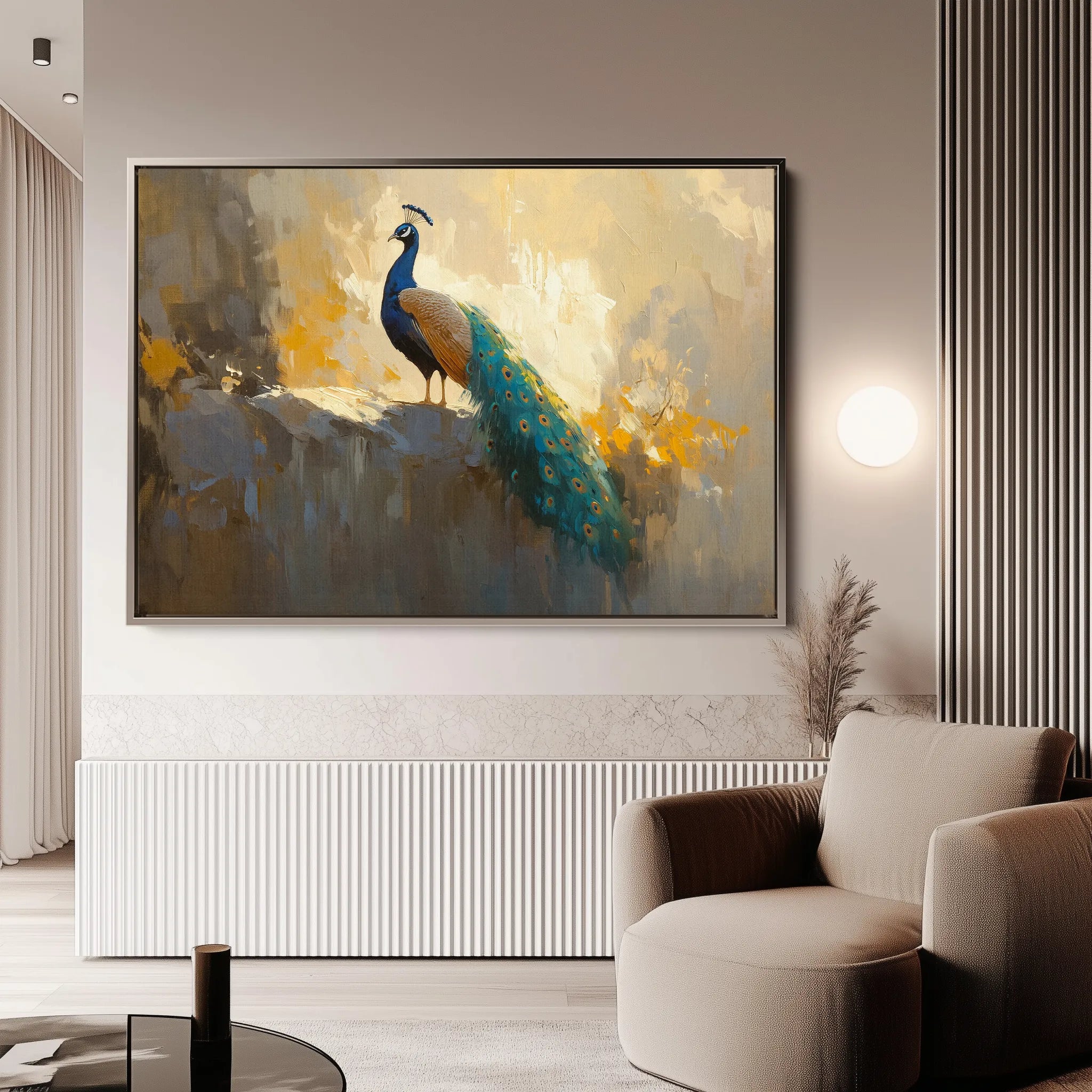 Animals 079 Canvas Art 18" x 24" / 45 x 60 cm / Black