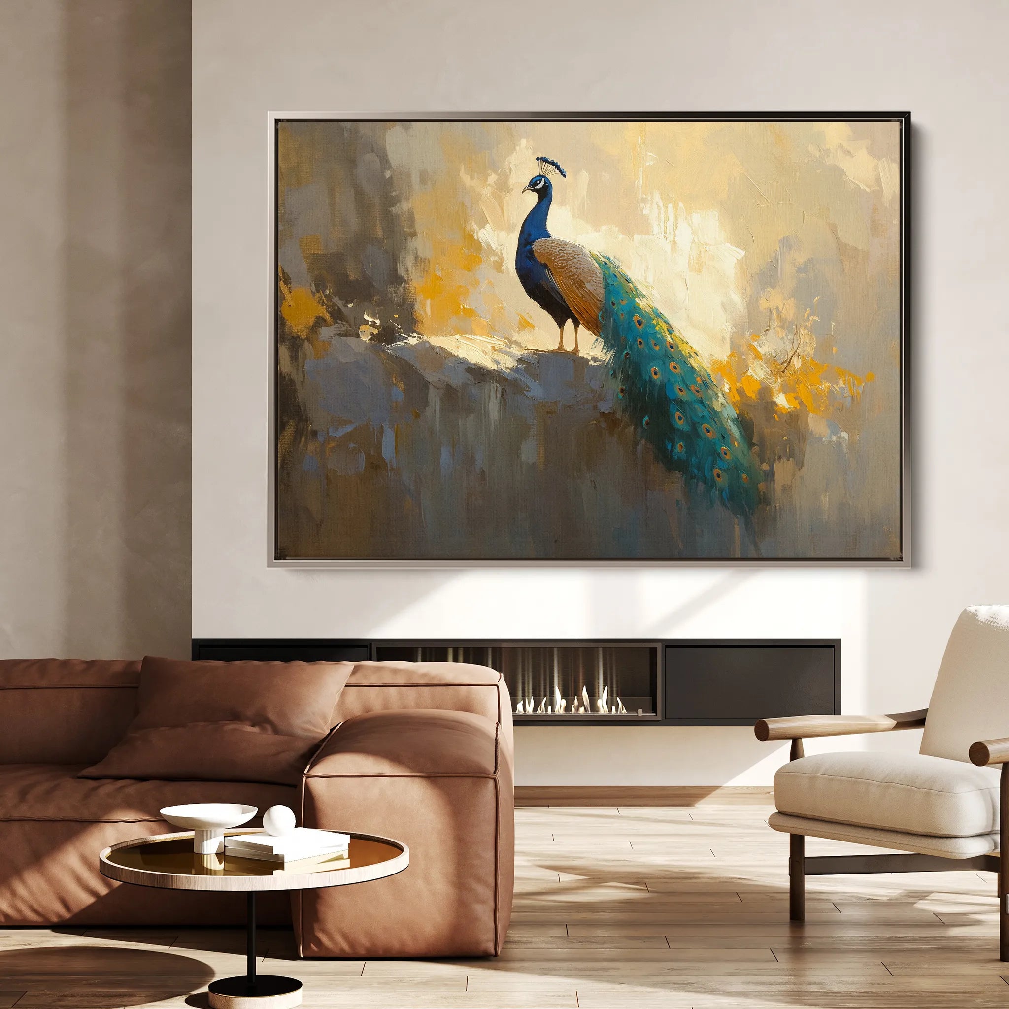 Animals 079 Canvas Art 18" x 24" / 45 x 60 cm / Black