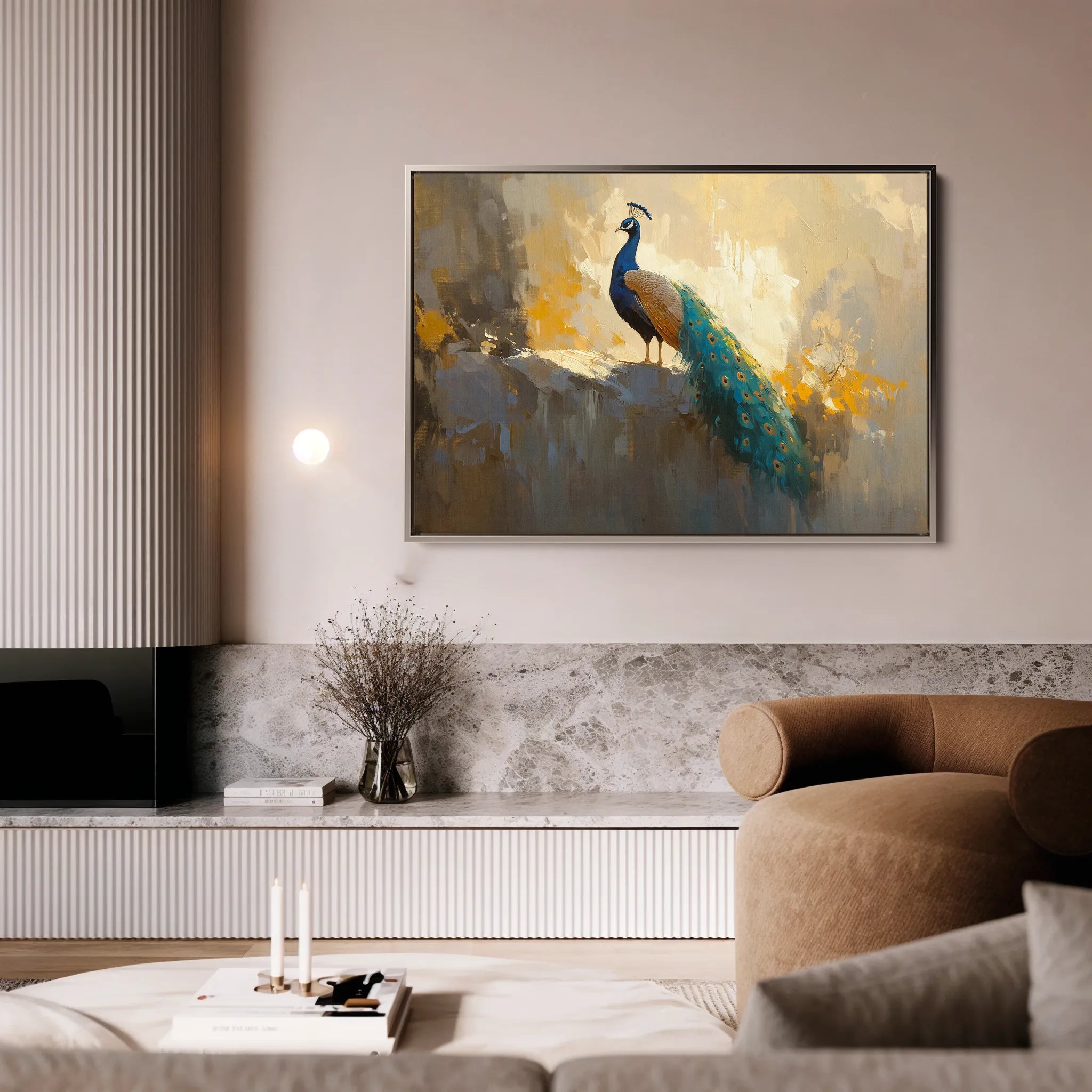 Animals 079 Canvas Art 18" x 24" / 45 x 60 cm / Black