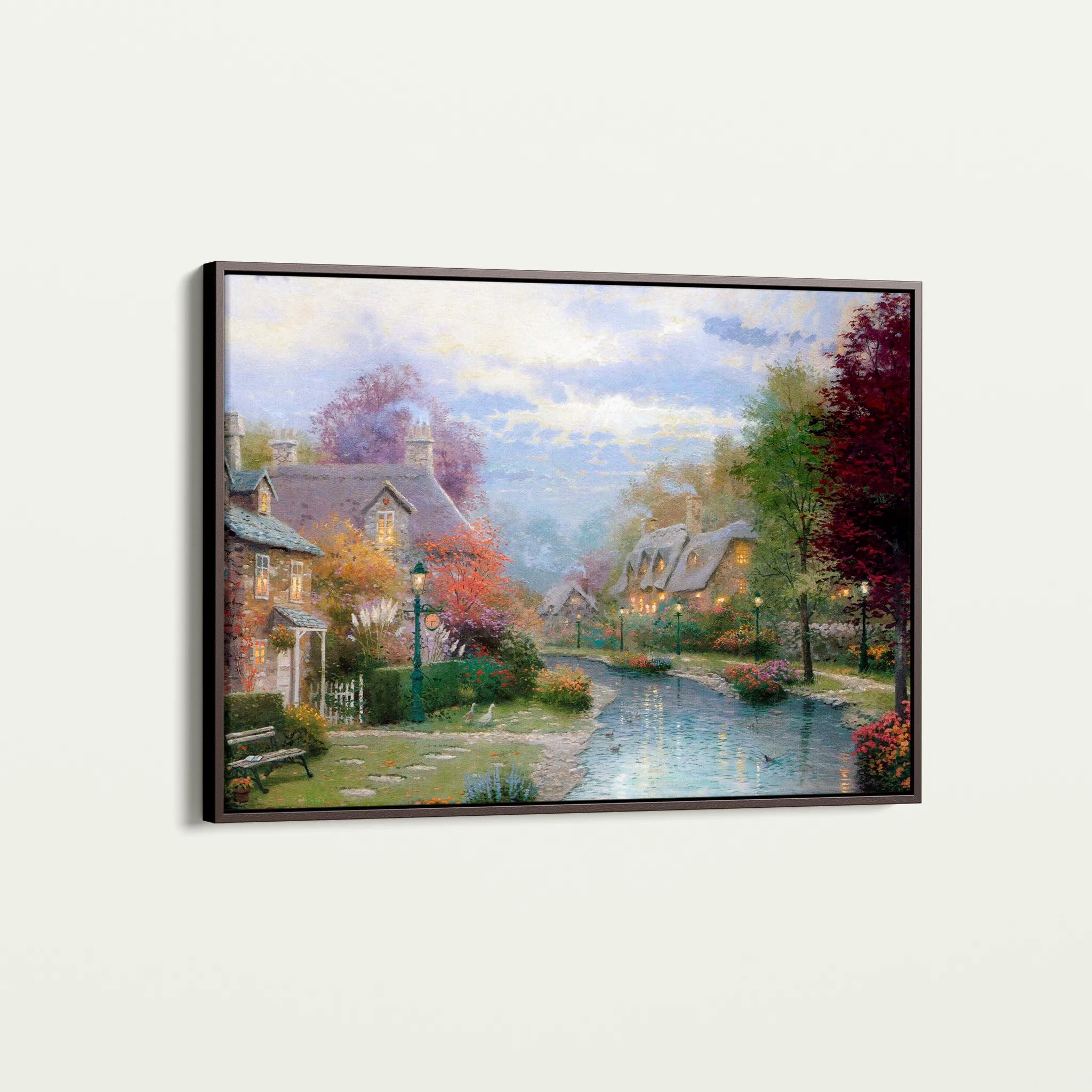 Landscape 079 Canvas Art 18" x 24" / 45 x 60 cm / Black