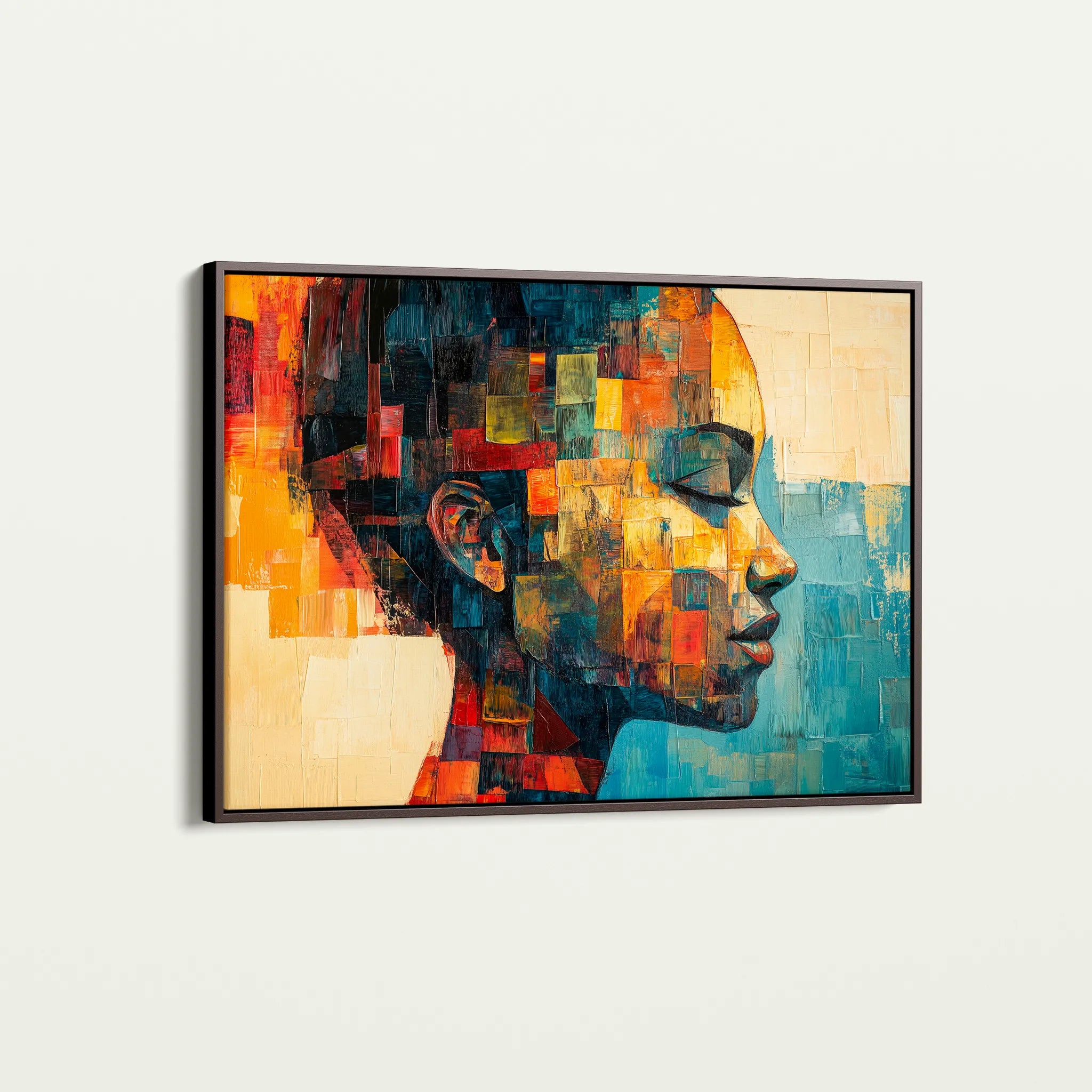 Portrait 079 Canvas Art 18" x 24" / 45 x 60 cm / Black