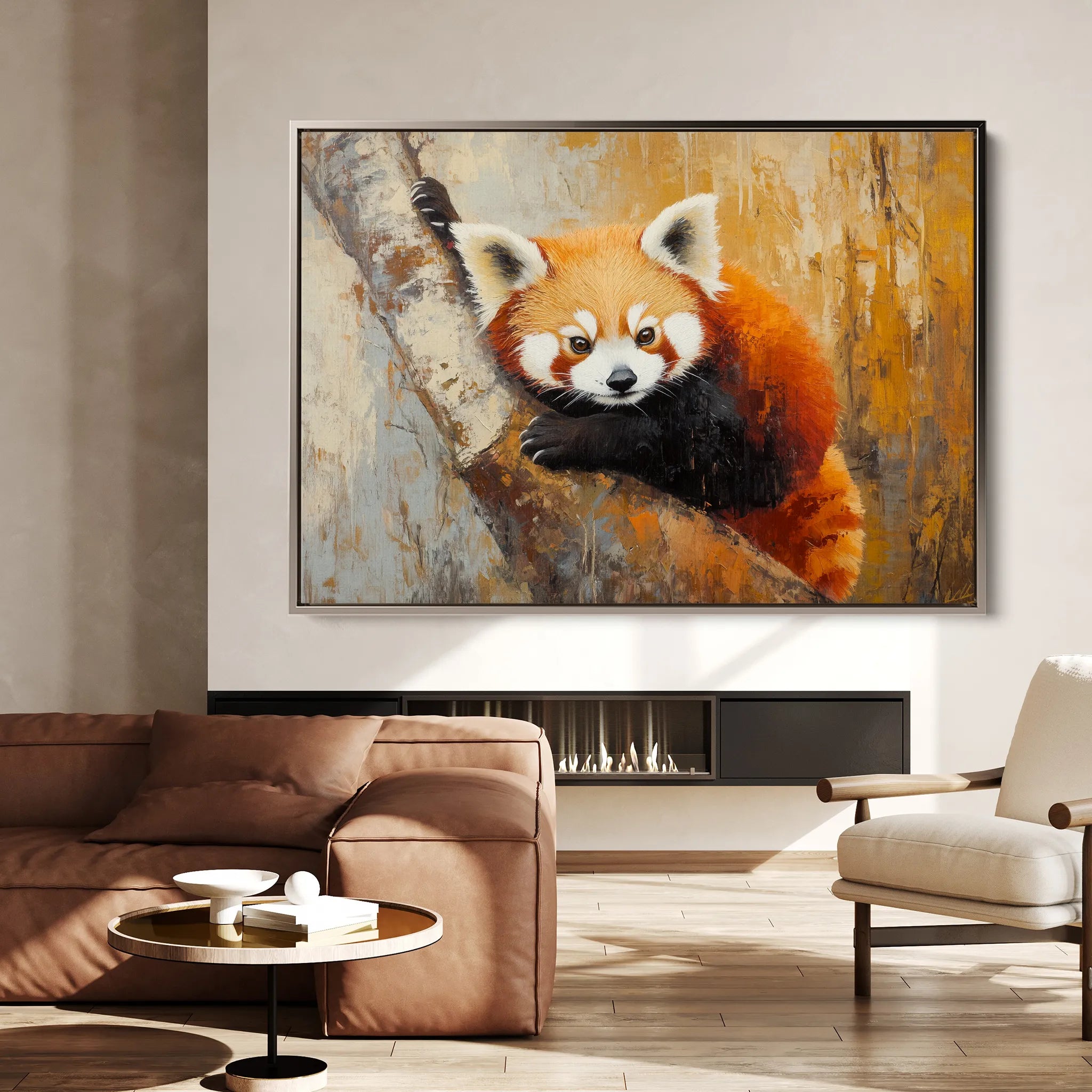Animals 080 Canvas Art 18" x 24" / 45 x 60 cm / Black