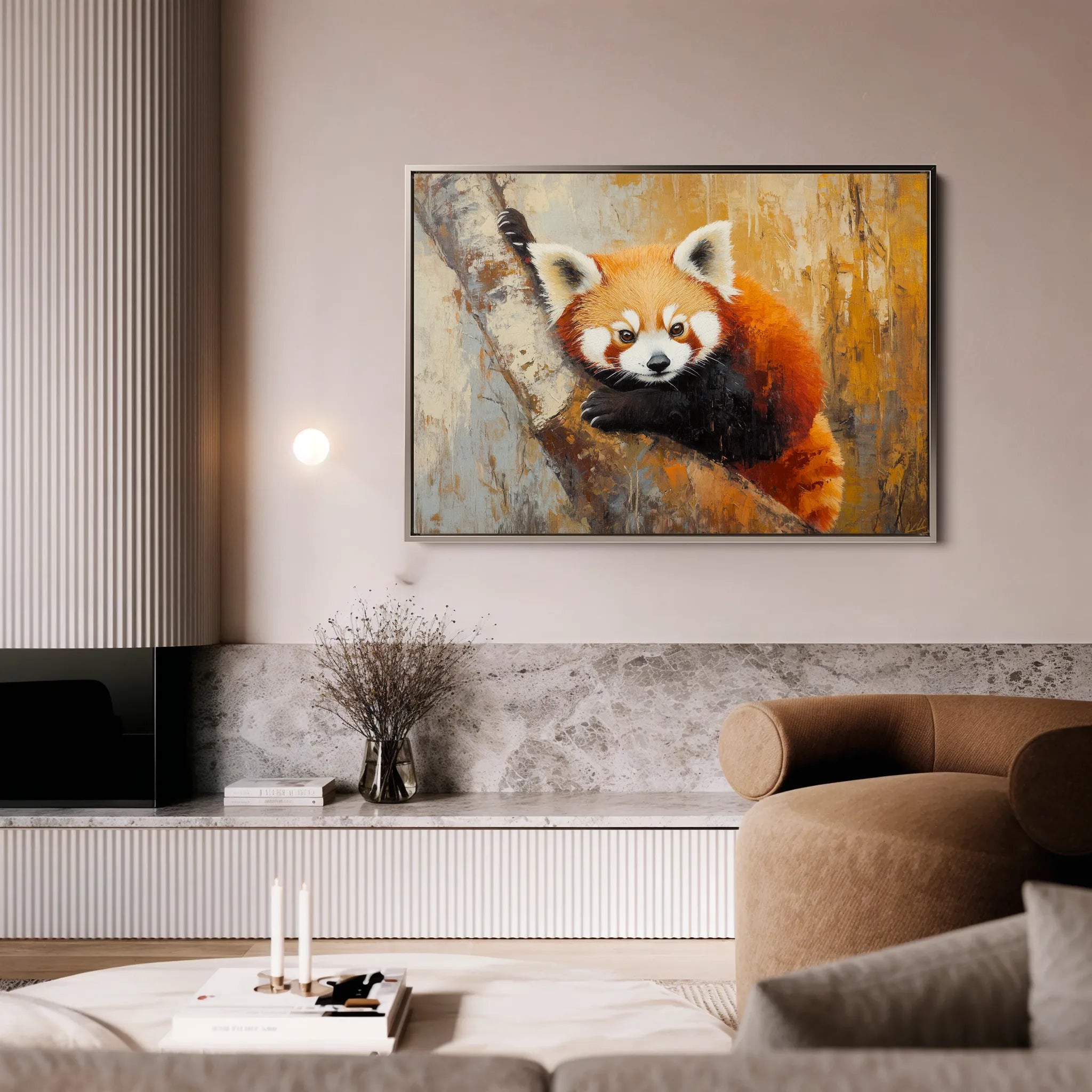 Animals 080 Canvas Art 18" x 24" / 45 x 60 cm / Black