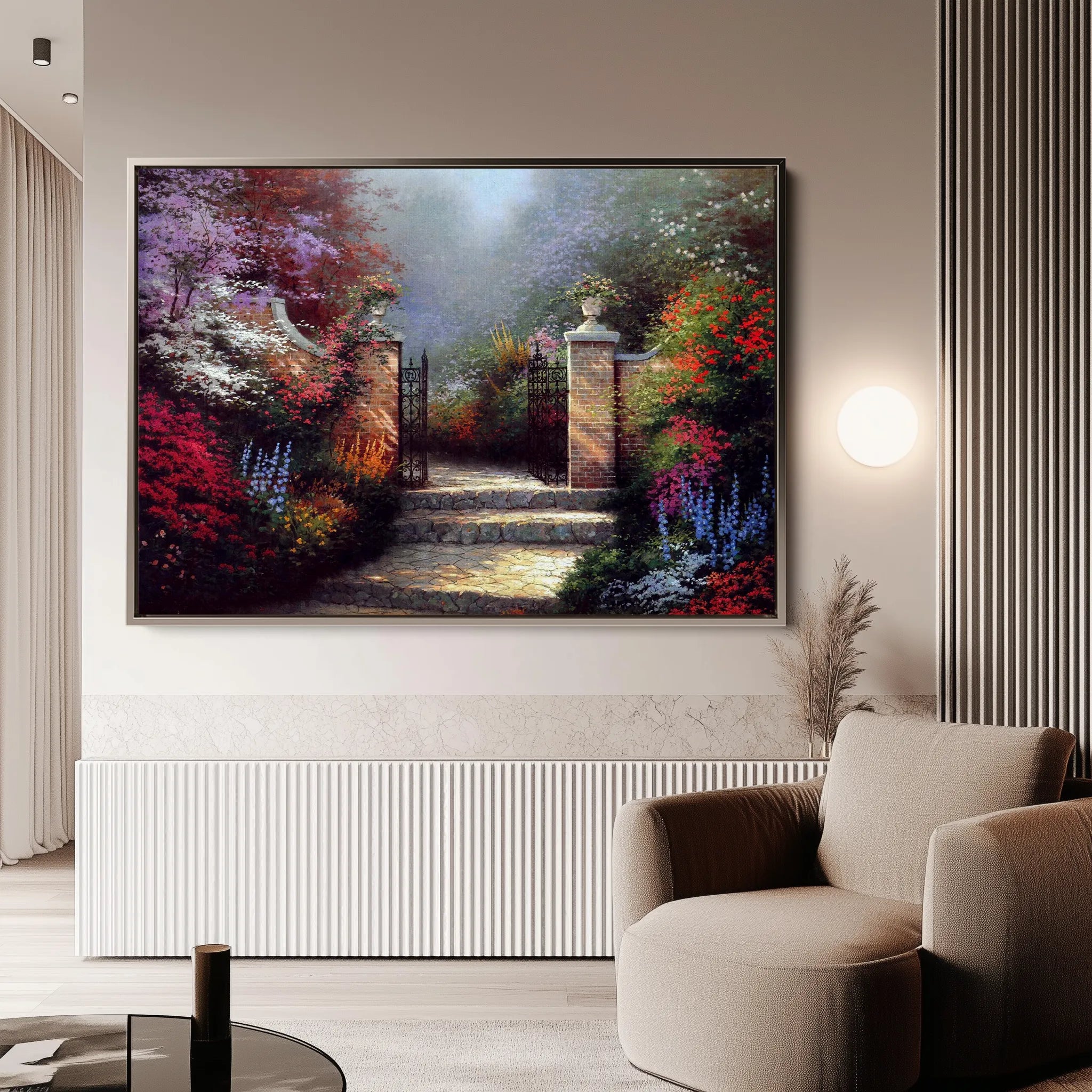 Landscape 080 Canvas Art 18" x 24" / 45 x 60 cm / Black