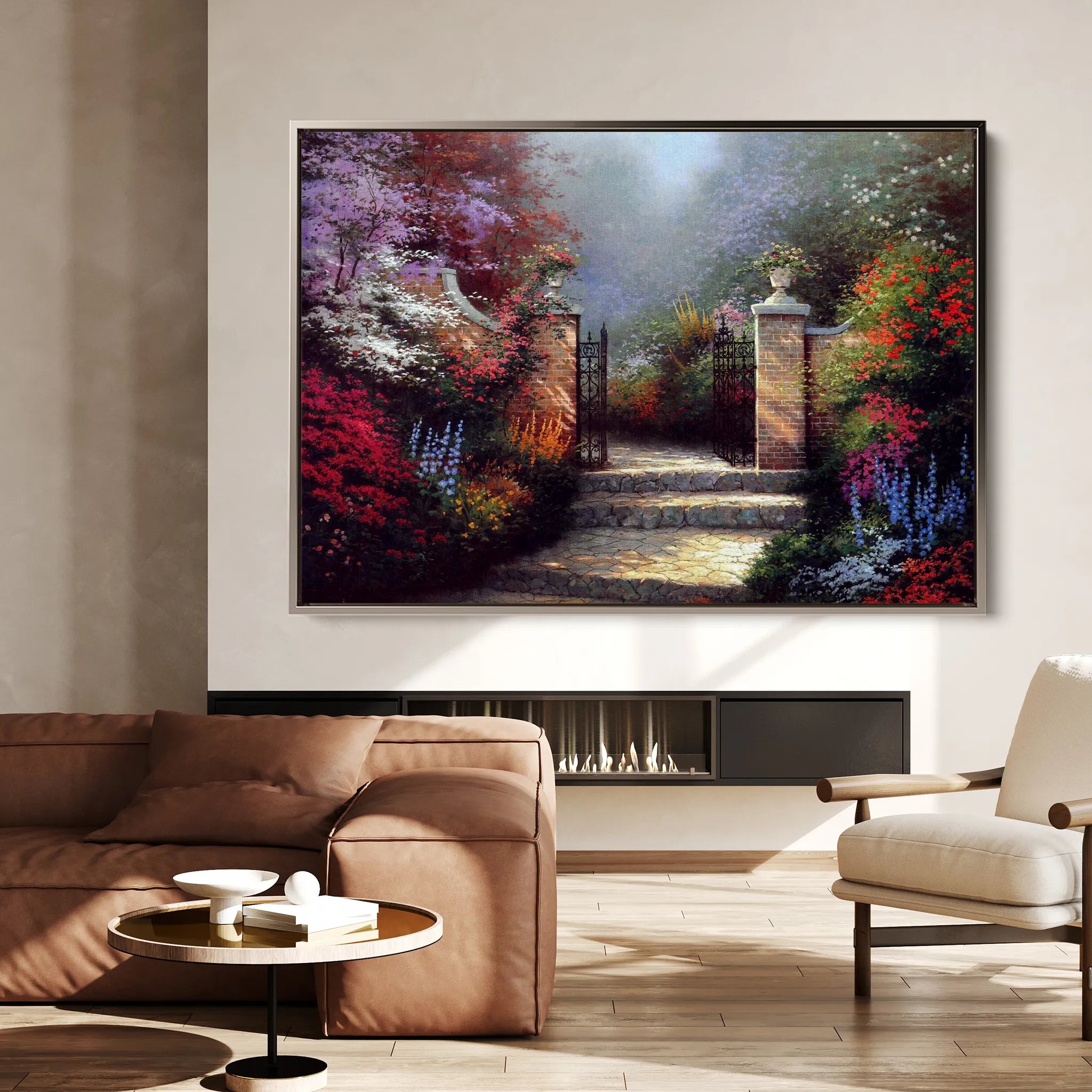 Landscape 080 Canvas Art 18" x 24" / 45 x 60 cm / Black