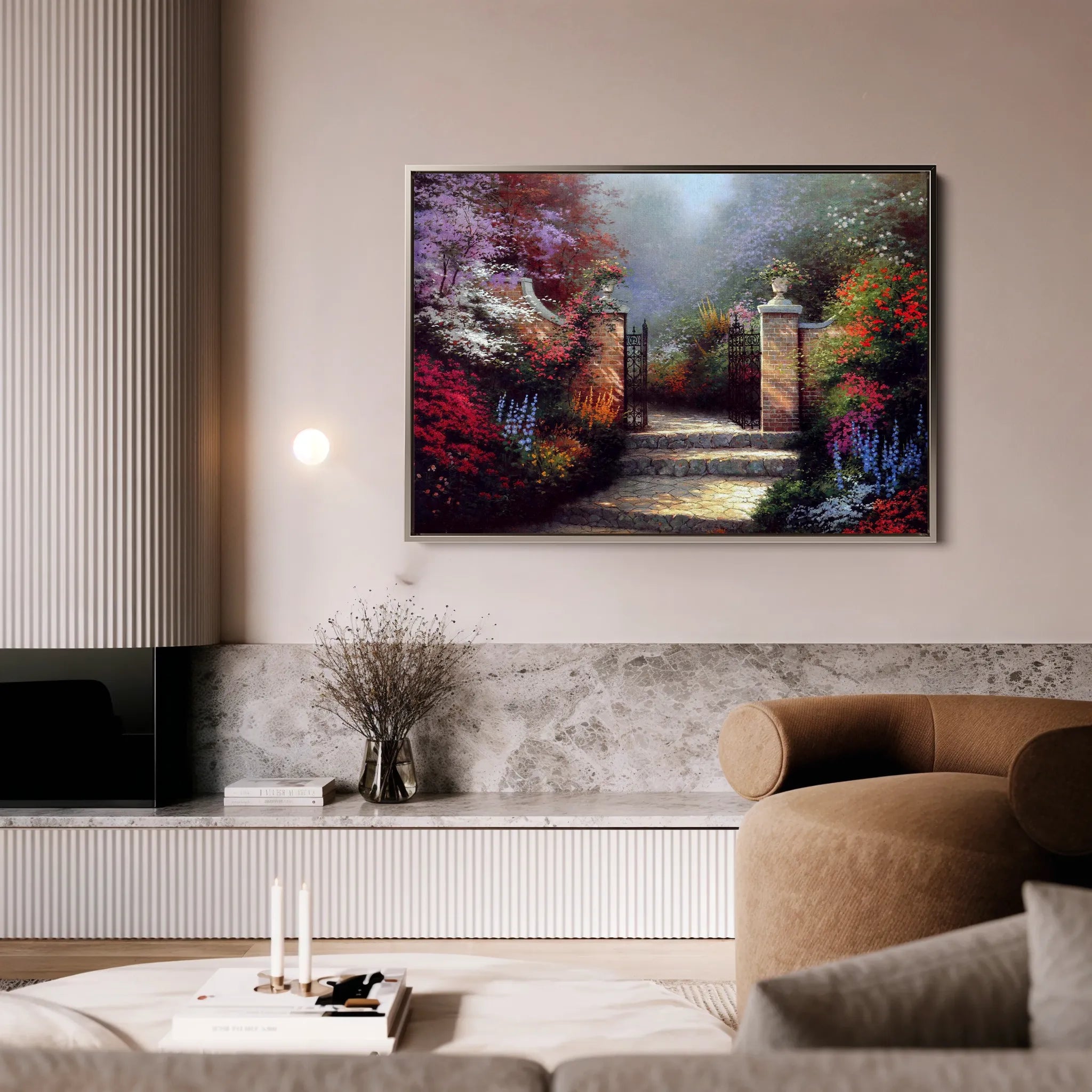 Landscape 080 Canvas Art 18" x 24" / 45 x 60 cm / Black
