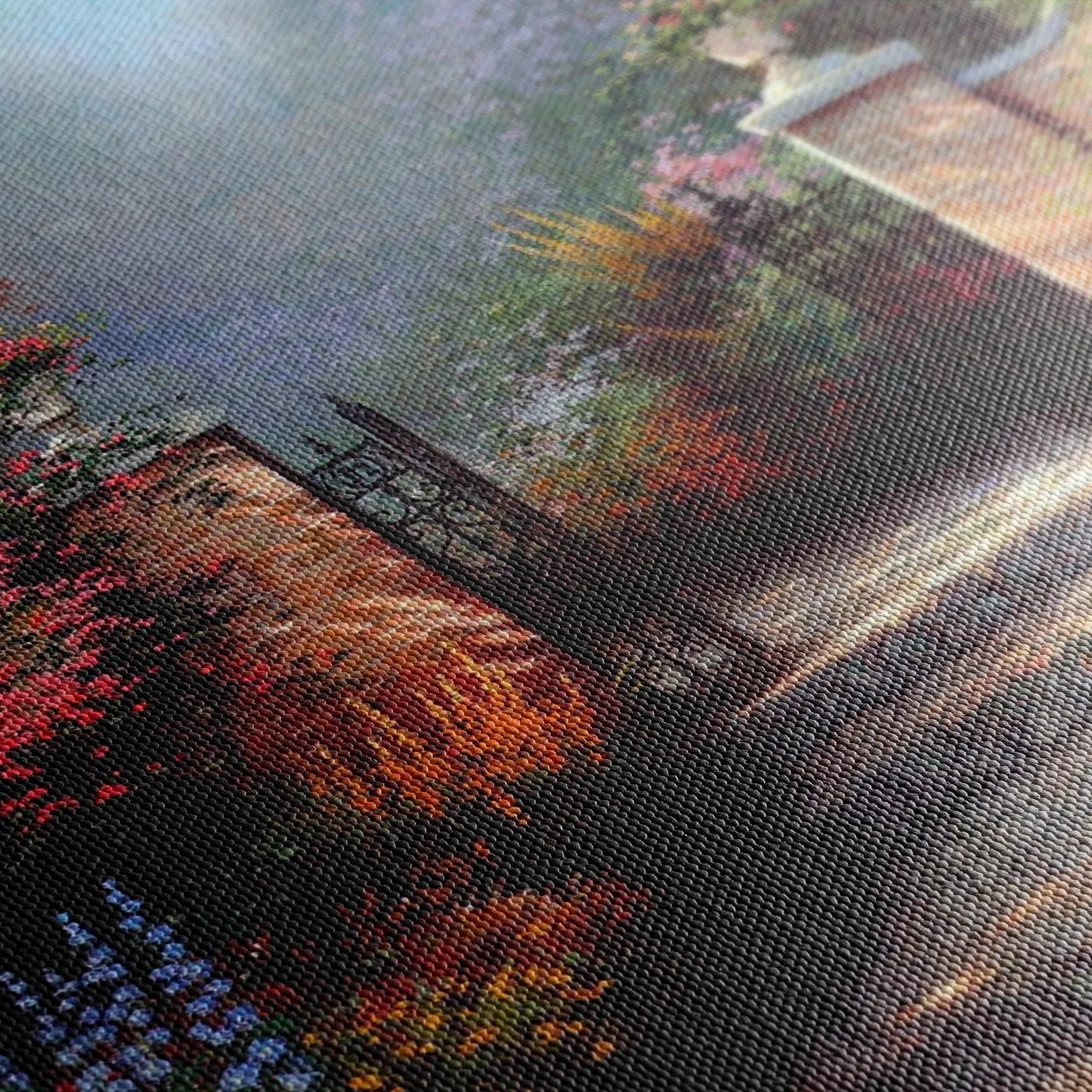 Landscape 080 Canvas Art 18" x 24" / 45 x 60 cm / Black