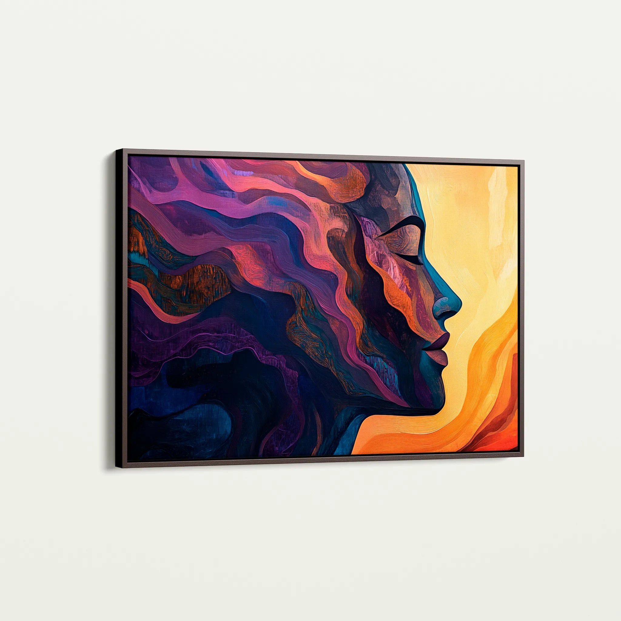 Portrait 080 Canvas Art 18" x 24" / 45 x 60 cm / Black