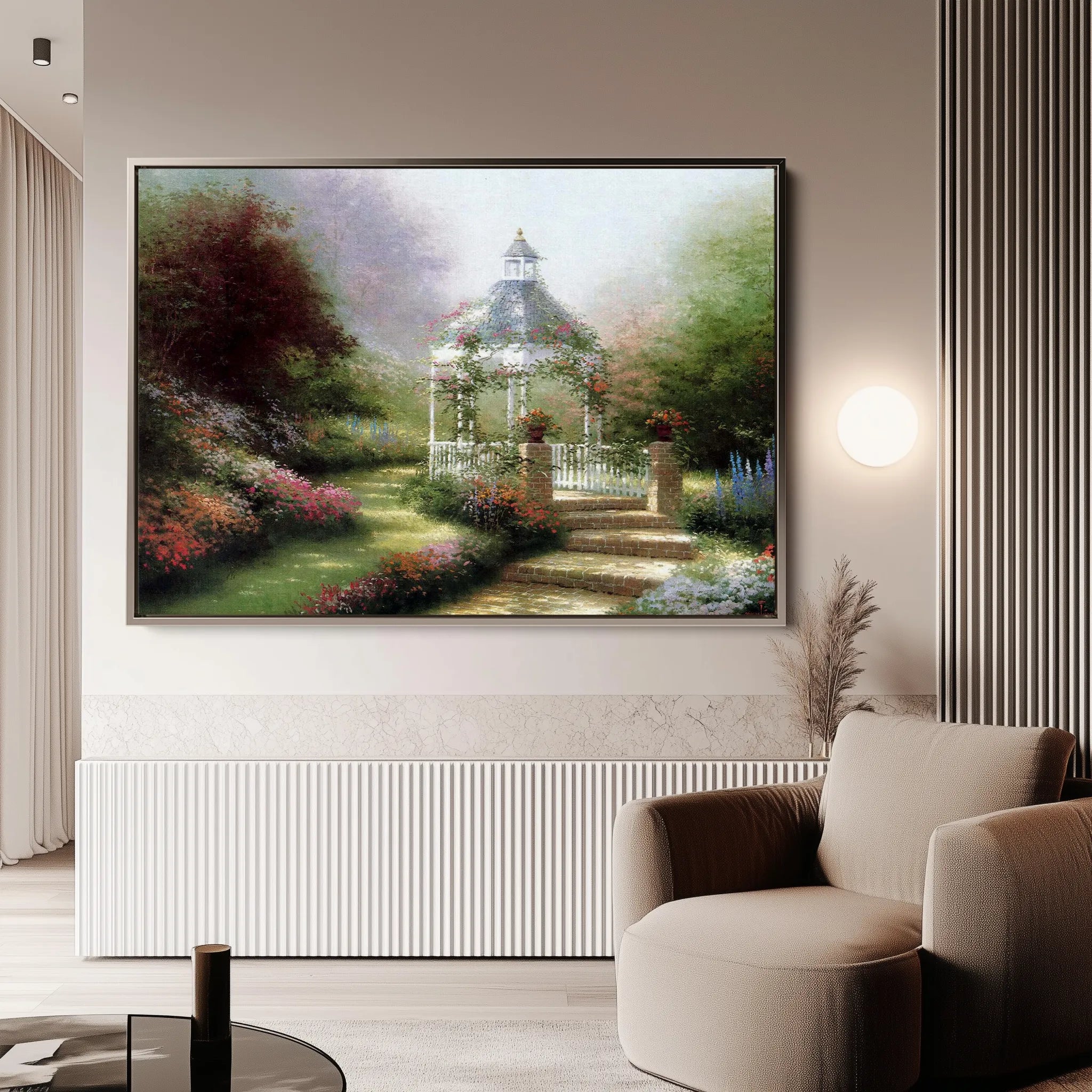 Landscape 081 Canvas Art 18" x 24" / 45 x 60 cm / Black