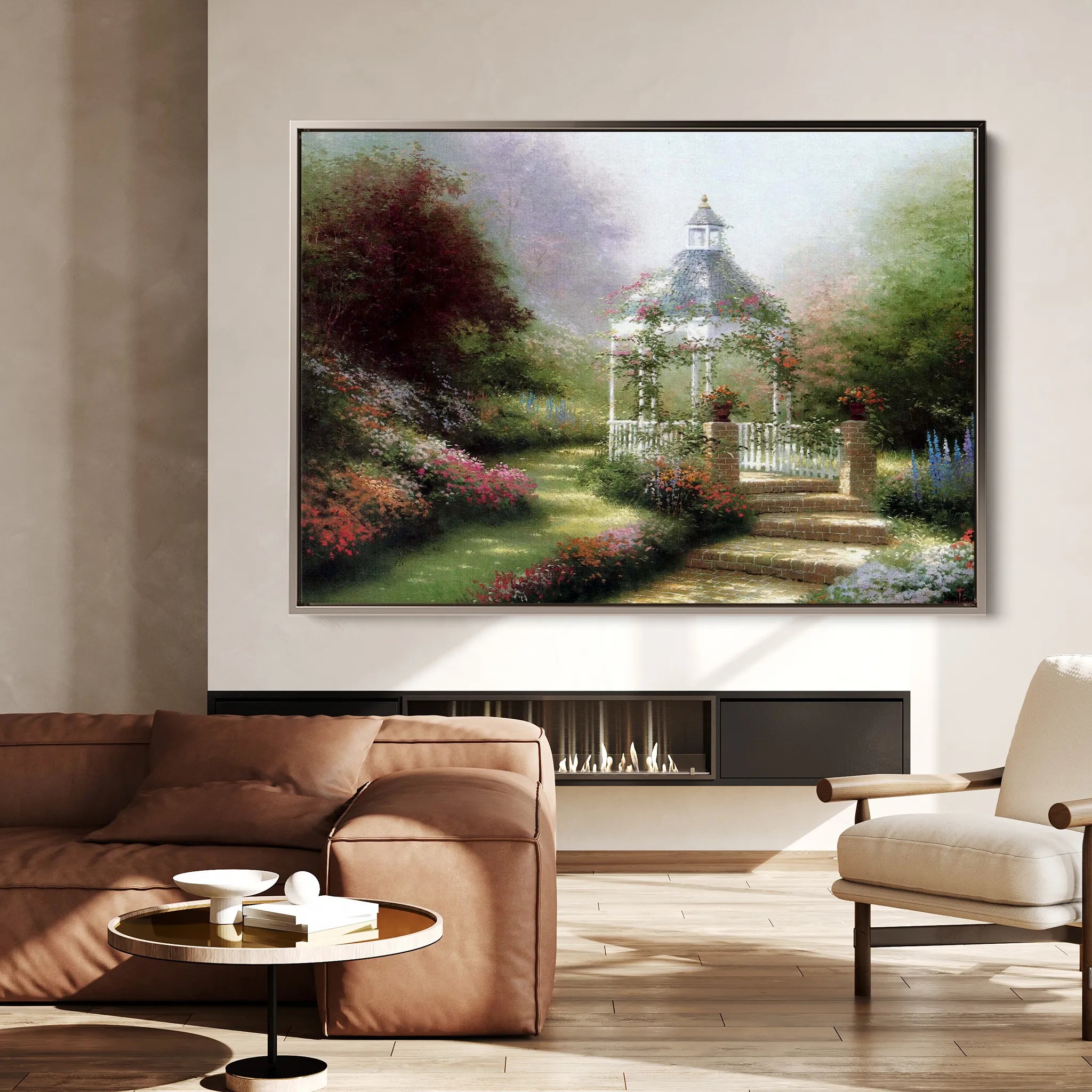 Landscape 081 Canvas Art 18" x 24" / 45 x 60 cm / Black