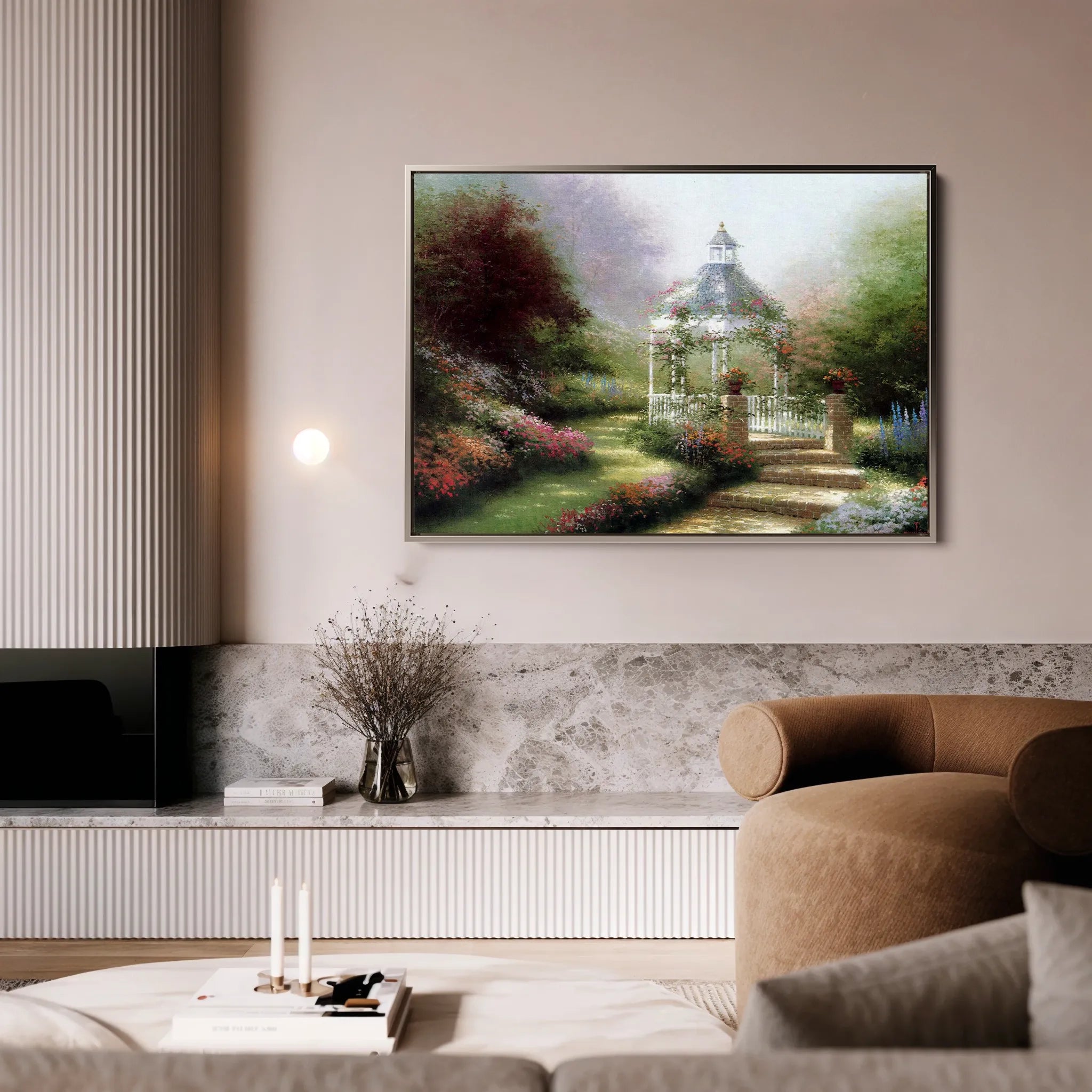 Landscape 081 Canvas Art 18" x 24" / 45 x 60 cm / Black