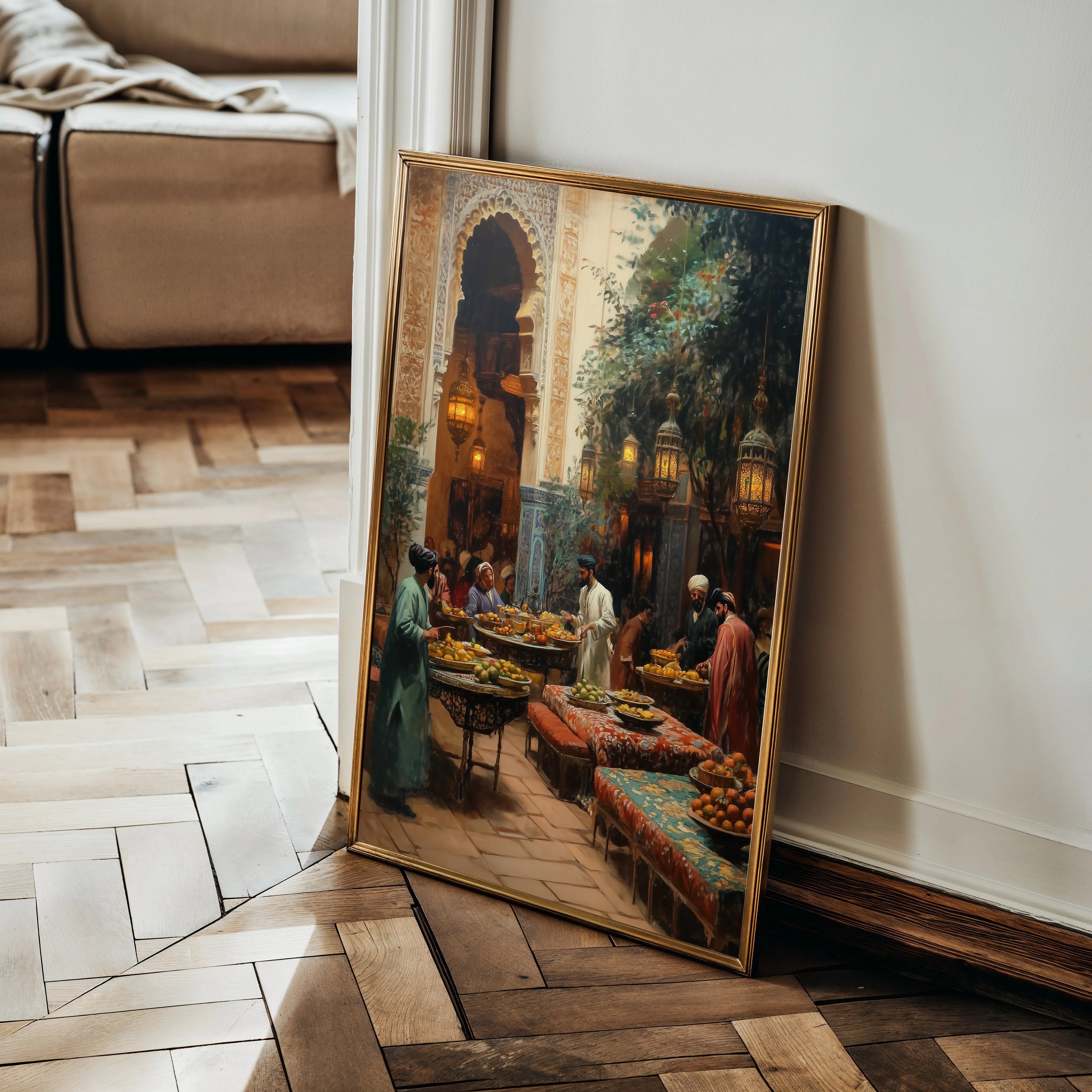 Orientalist 081 Canvas Art 18" x 24" / 45 x 60 cm / Black