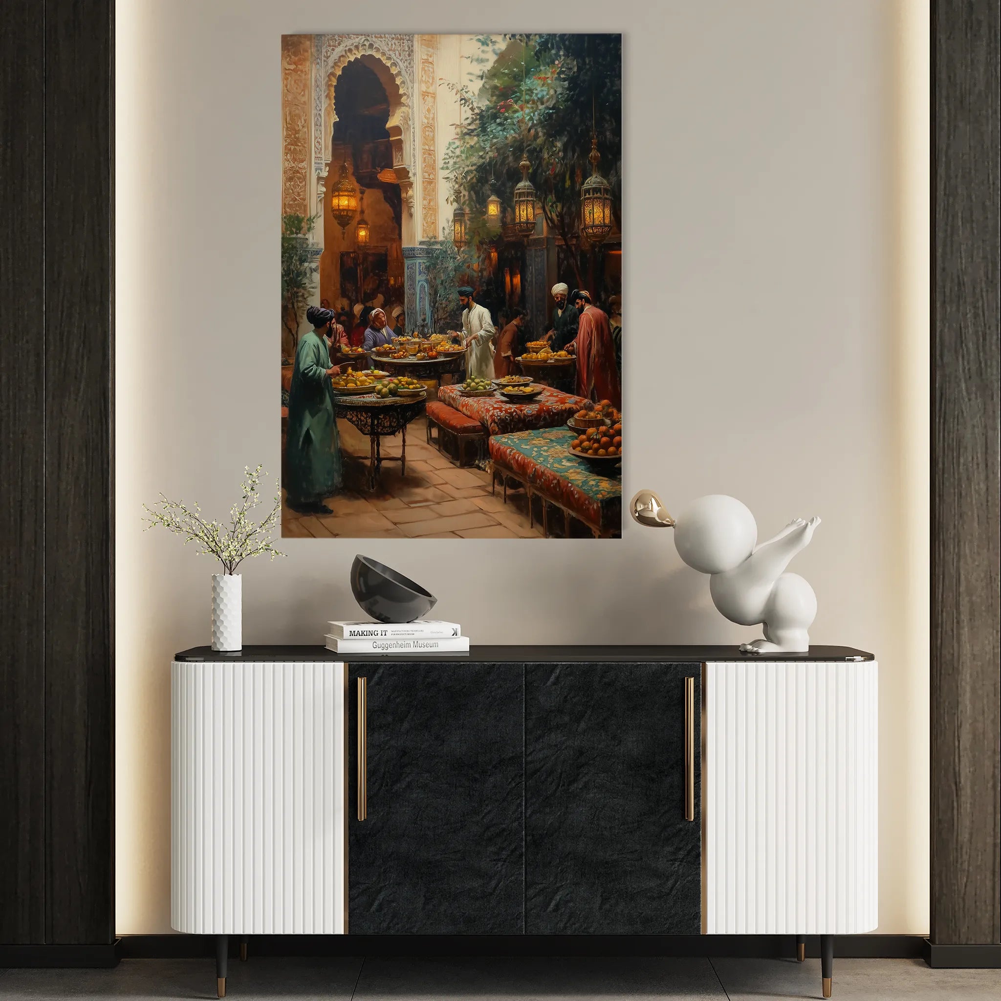 Orientalist 081 Canvas Art 18" x 24" / 45 x 60 cm / Black