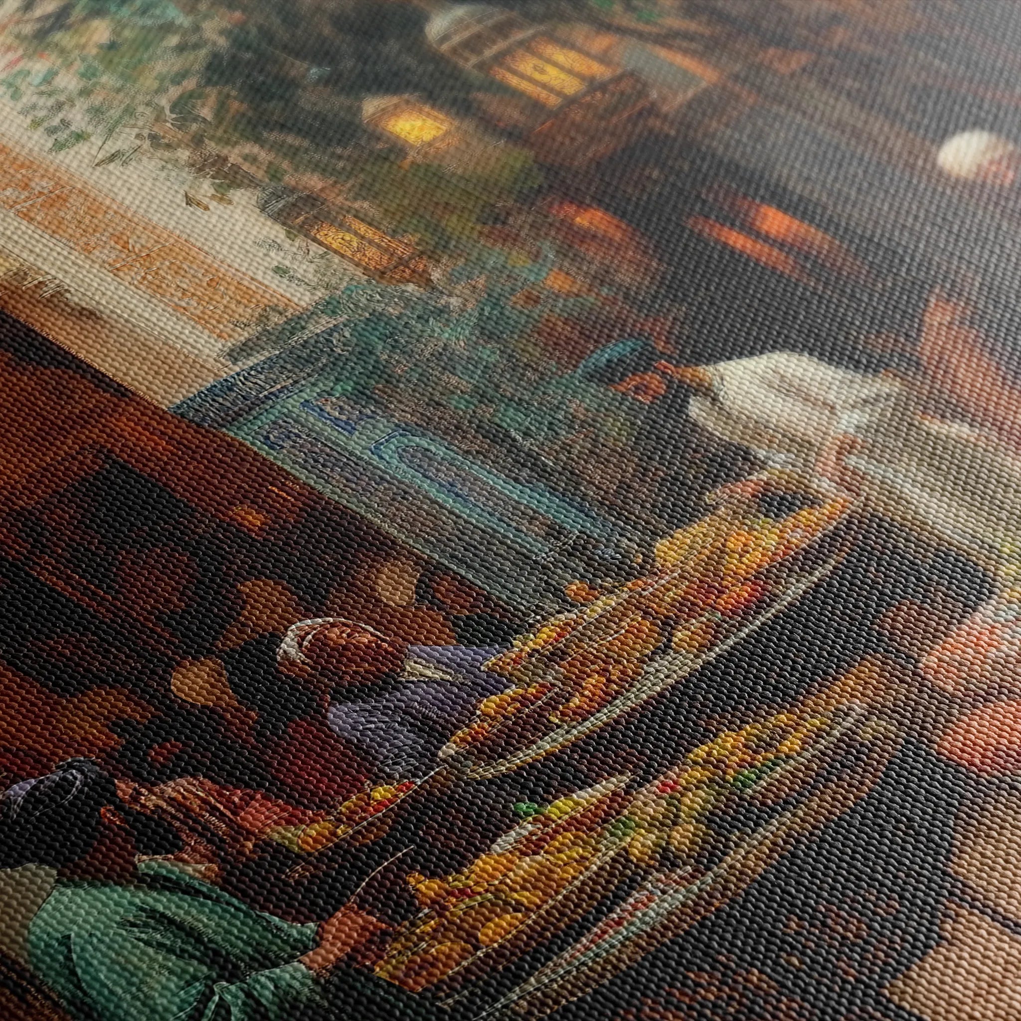 Orientalist 081 Canvas Art 18" x 24" / 45 x 60 cm / Black